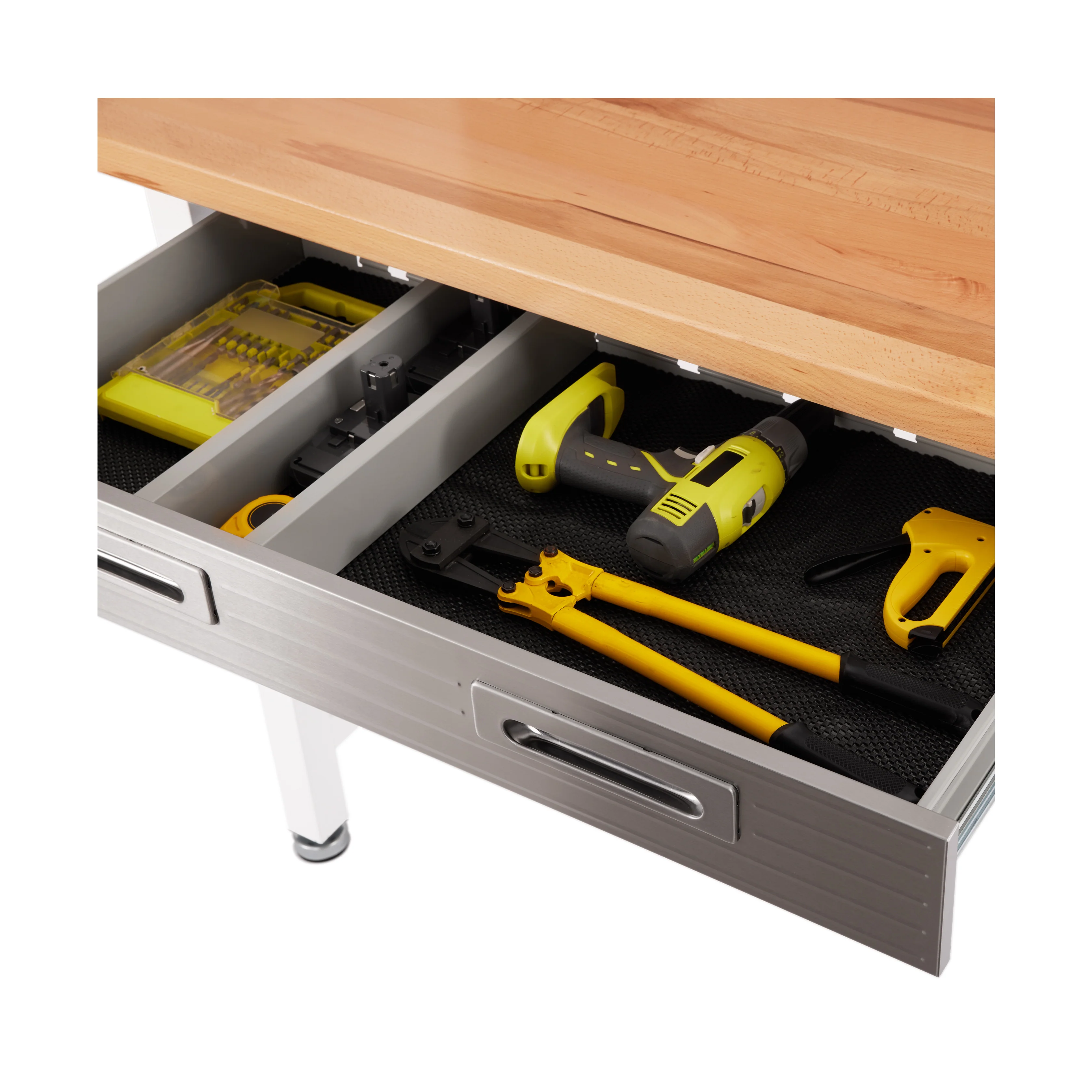 UltraHD® Lighted Workcenter w/ Wood Top and Pegboard - Image 46