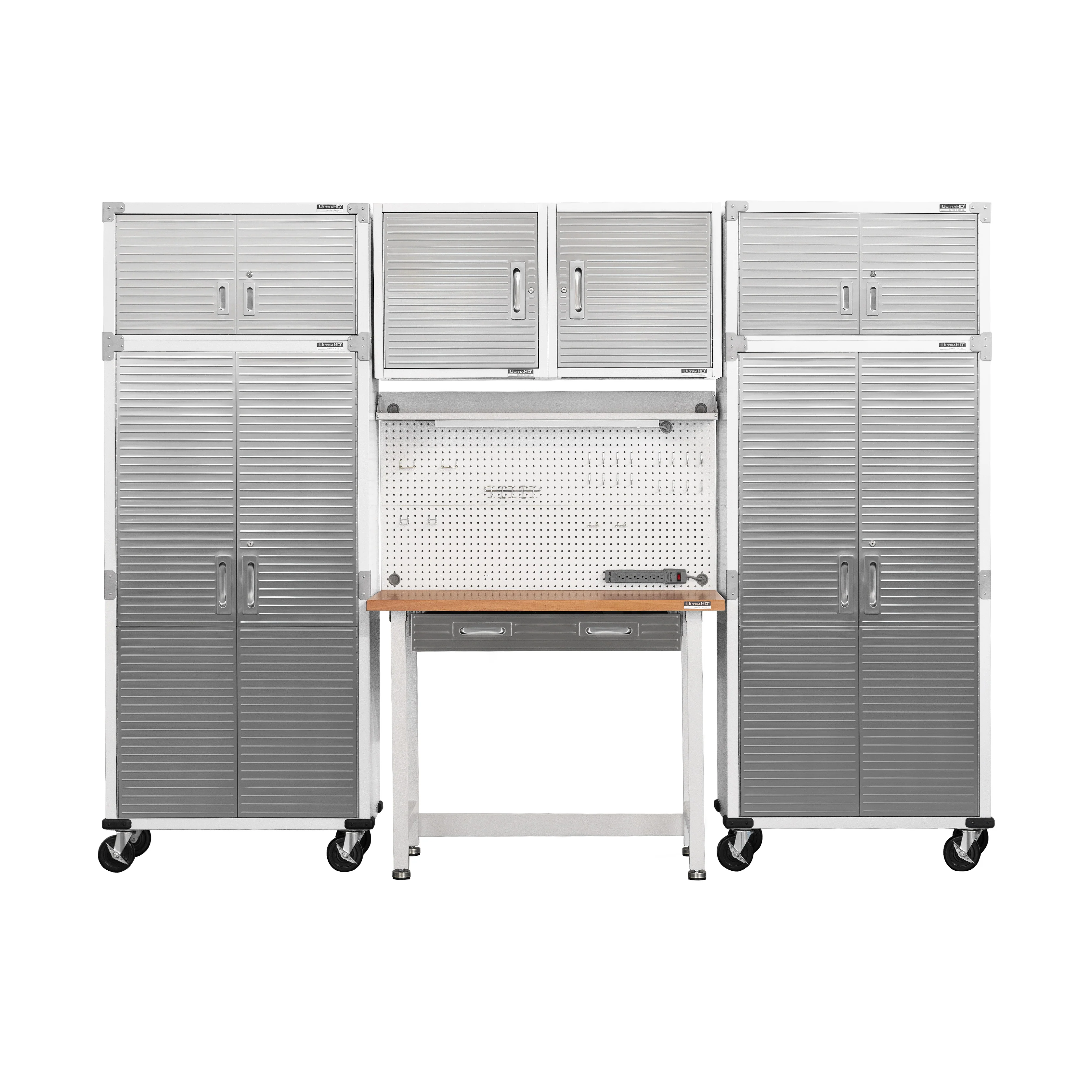 UltraHD® Lighted Workcenter w/ Wood Top and Pegboard - Image 52