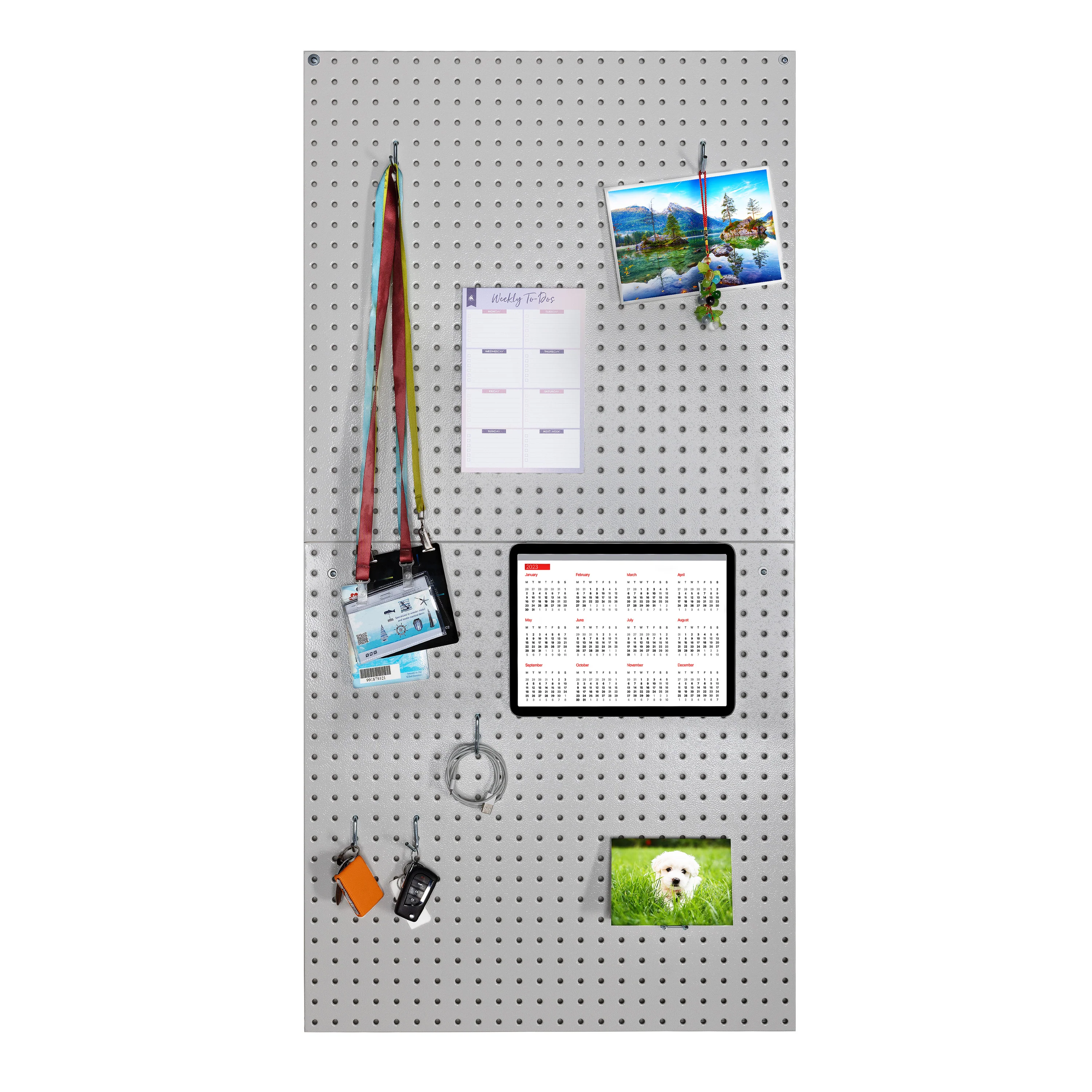 UltraHD® 2-Piece Pegboard Set w/ 23 Piece Hook Assortment - Image 4