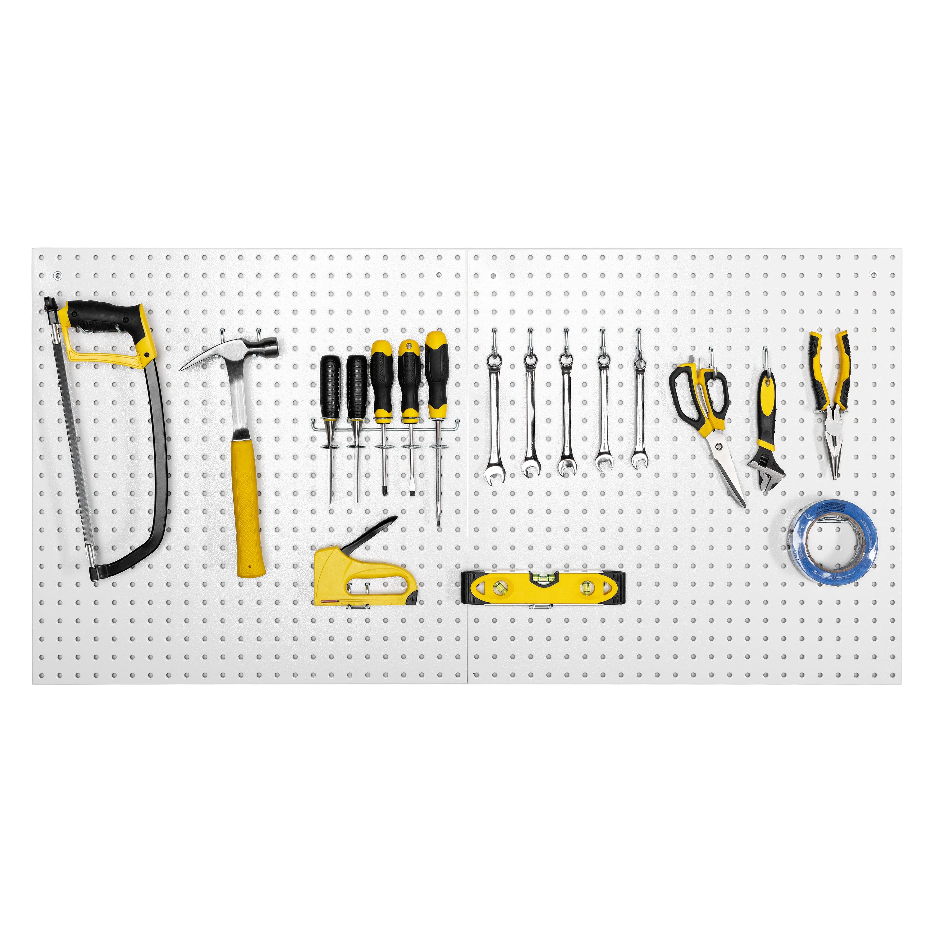 UltraHD® 2-Piece Pegboard Set w/ 23 Piece Hook Assortment, White - Image 5