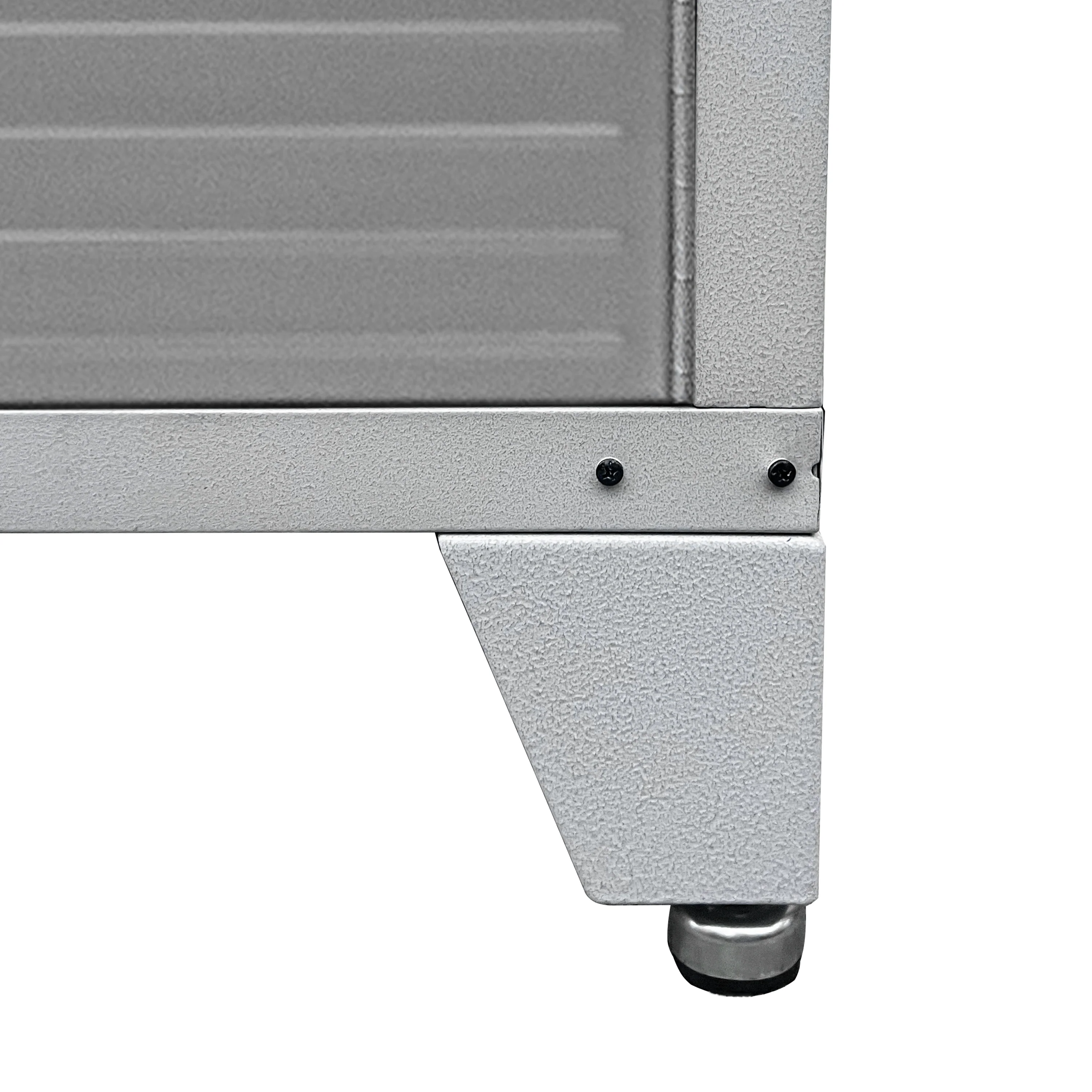 UltraHD® 6" H Steel Leveling Feet with Rubber Base, Granite - Image 2