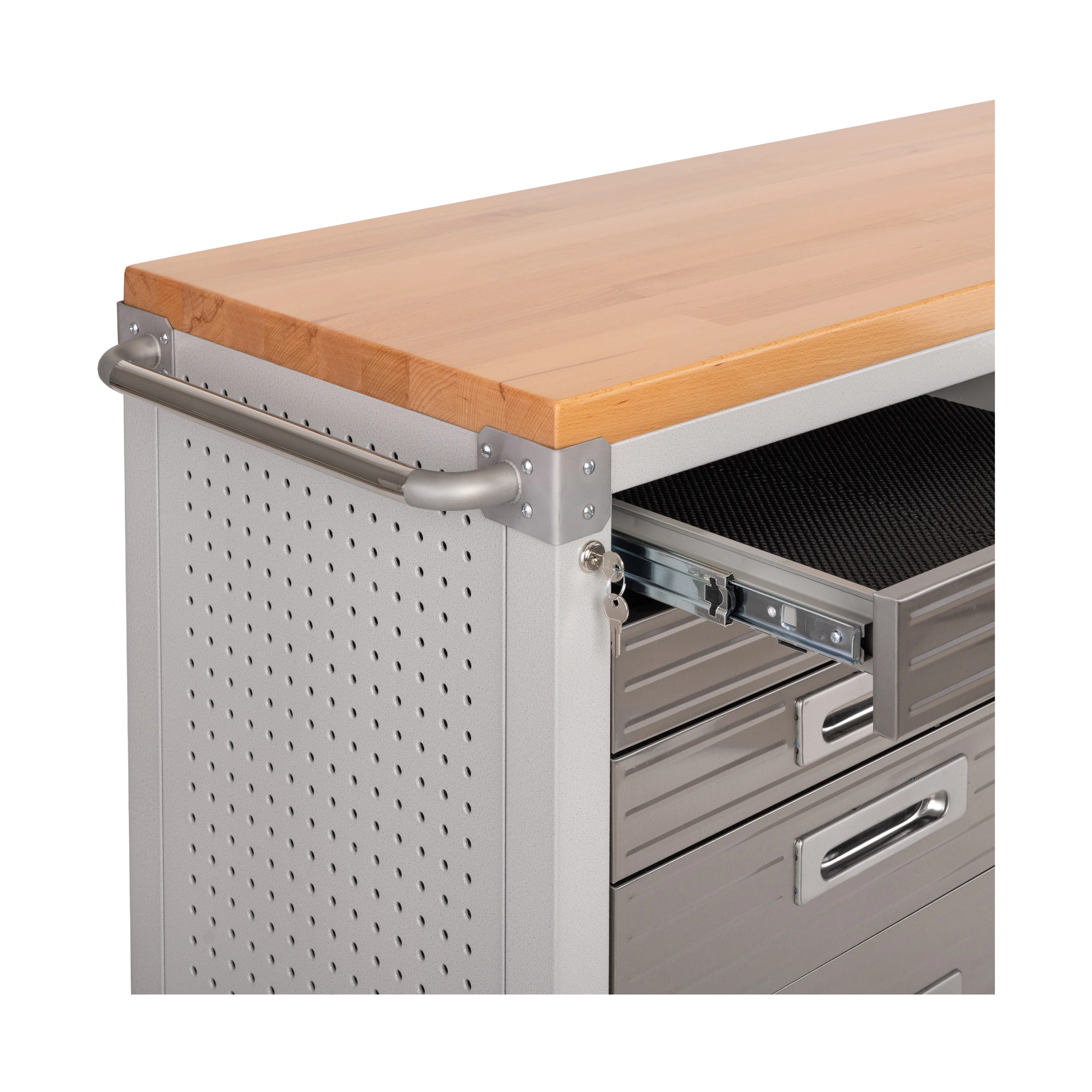 UltraHD® 11-Drawer Rolling Workbench, Granite - Image 3