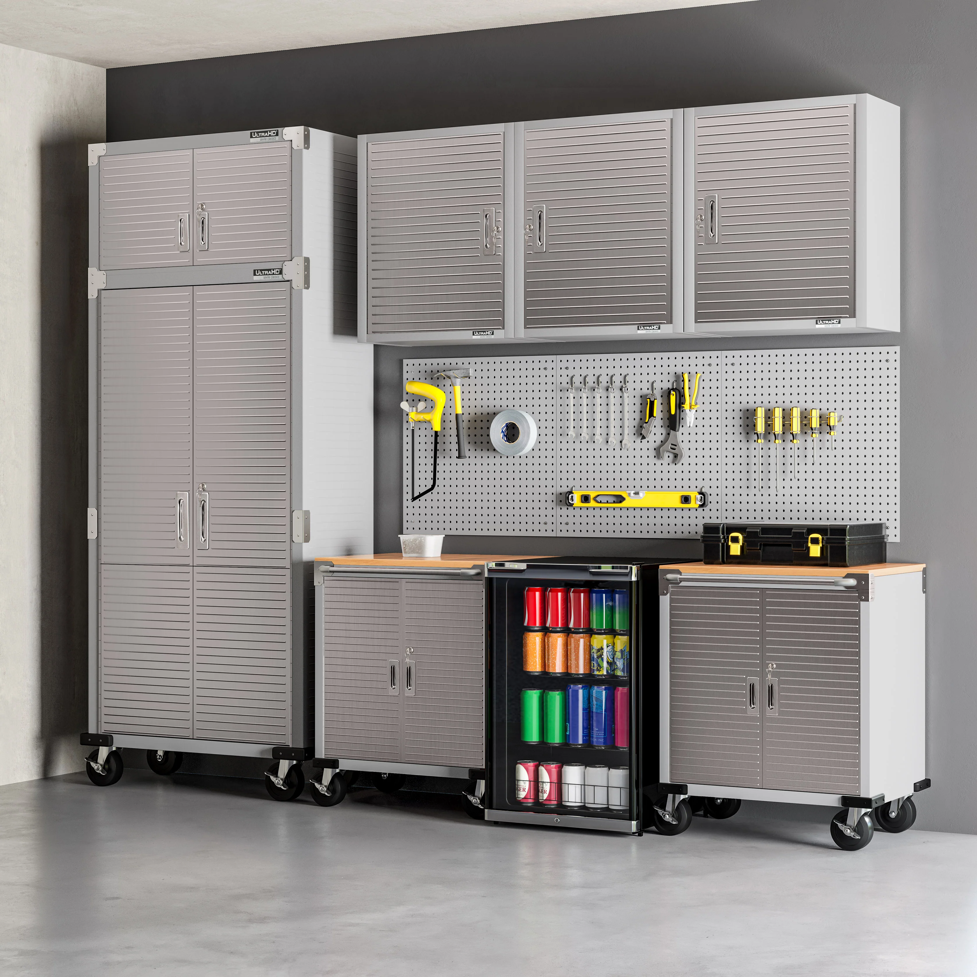 UltraHD® Single Door Wall Cabinet, Granite - Image 3