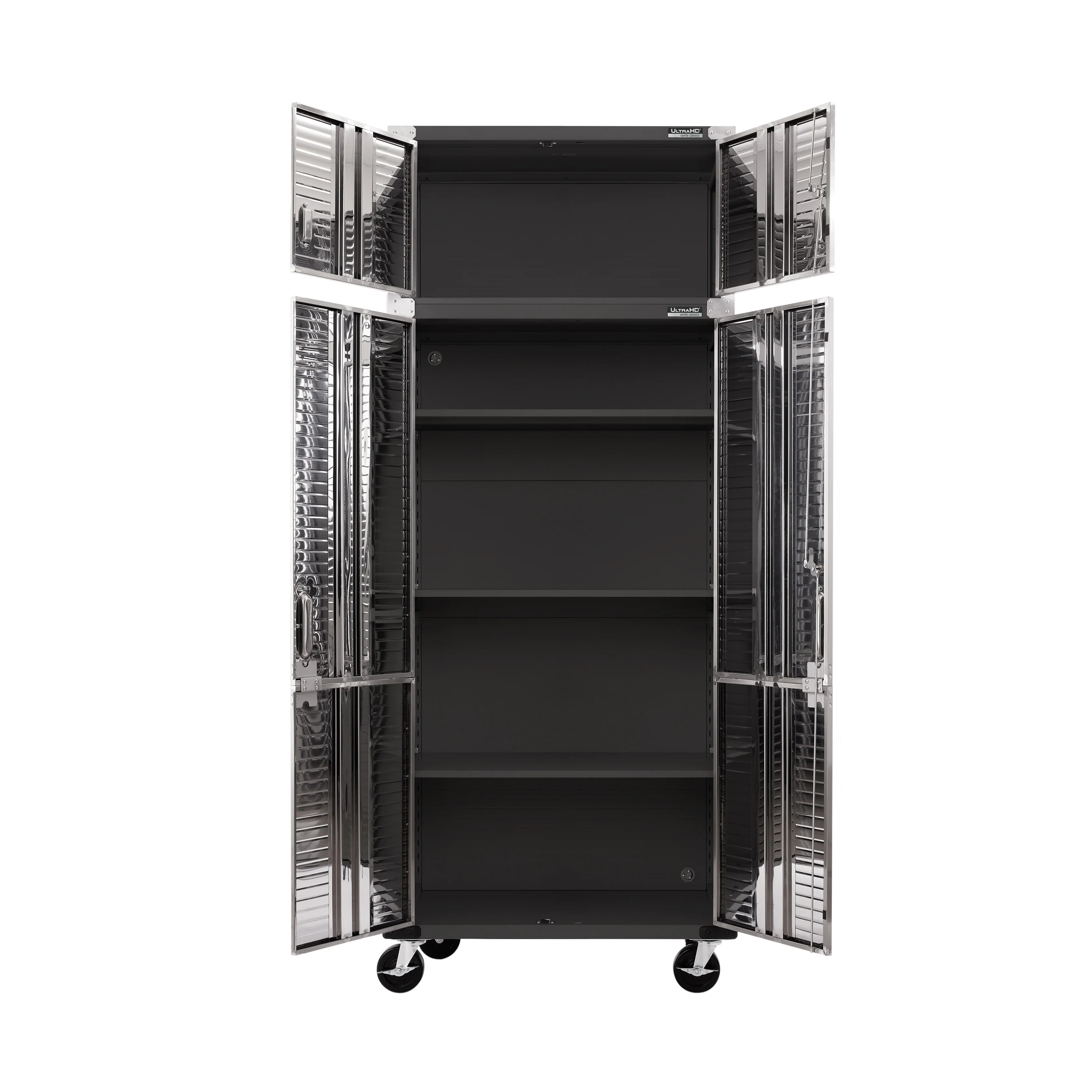 UltraHD® 2-Piece Rolling Storage Cabinet Set, Graphite - Image 3
