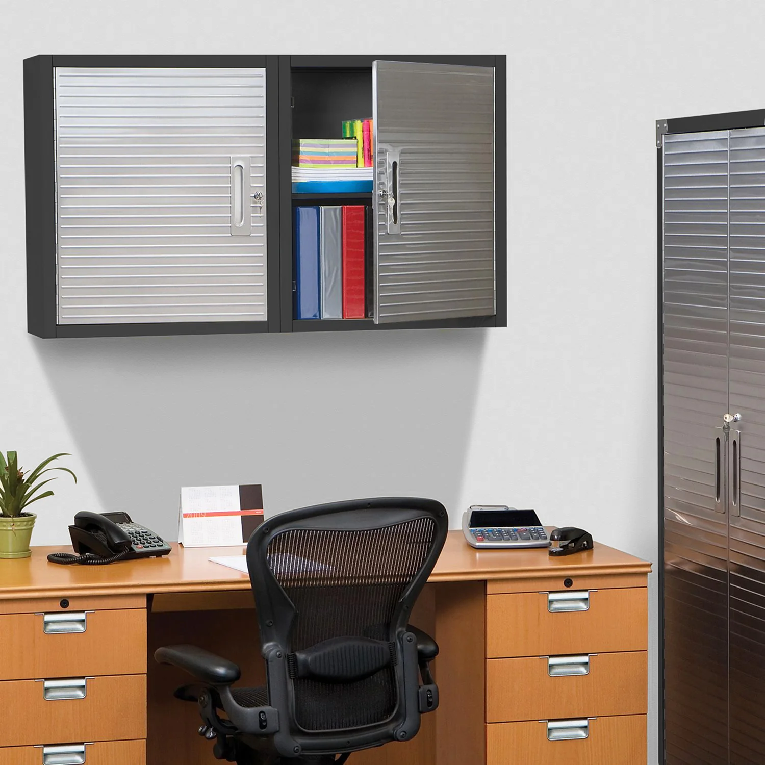 UltraHD® Wall Storage Cabinet, Graphite - Image 3