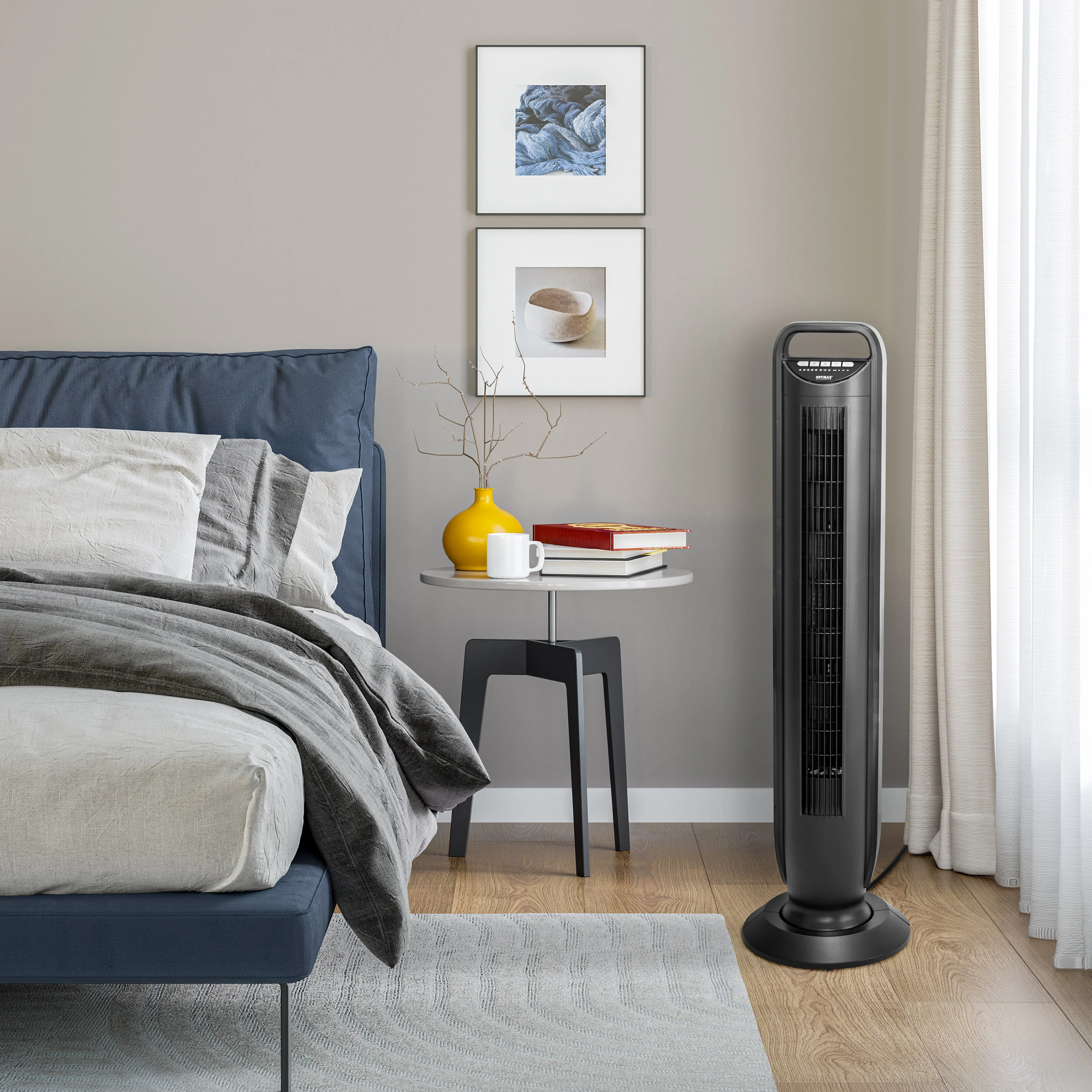 UltraSlimLine® Oscillating Tower Fan, Black - Image 8