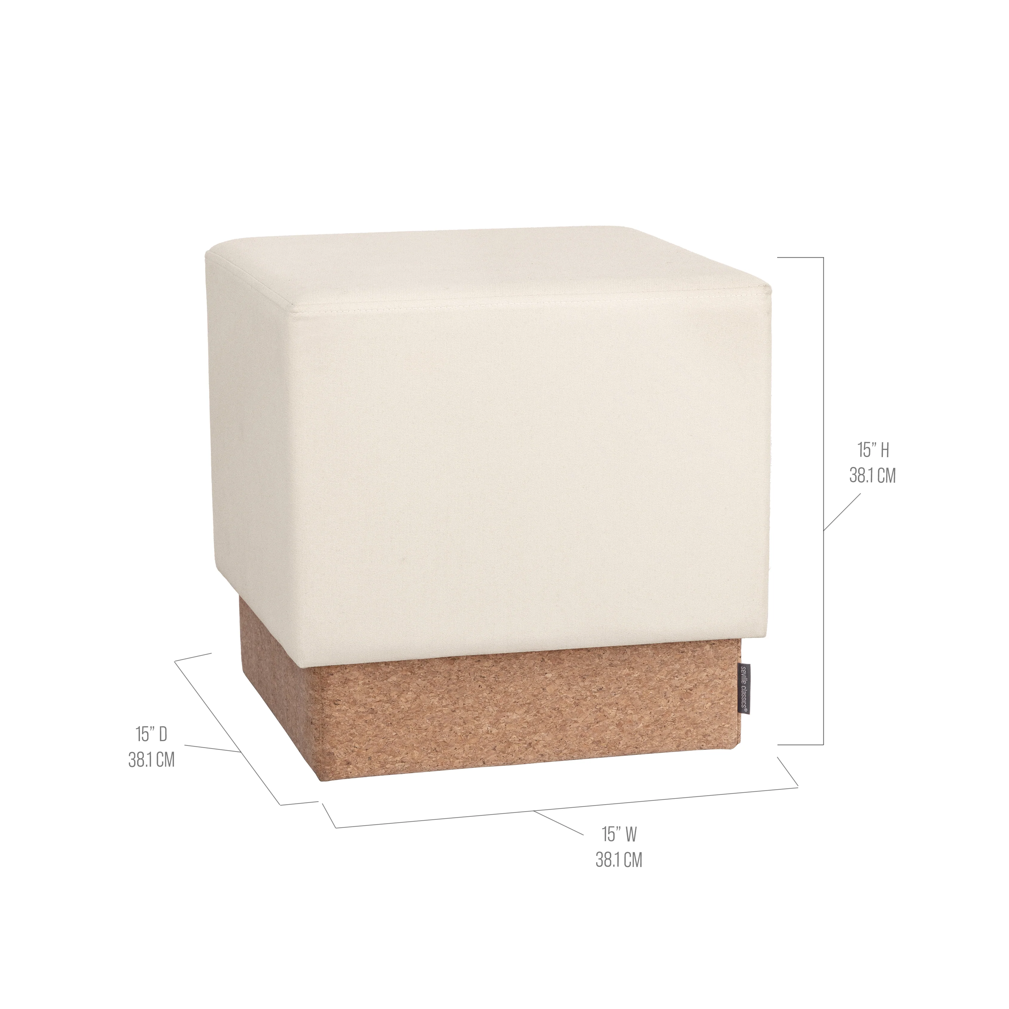 The Vineyard Collection™ Cork Storage Ottoman - Image 28