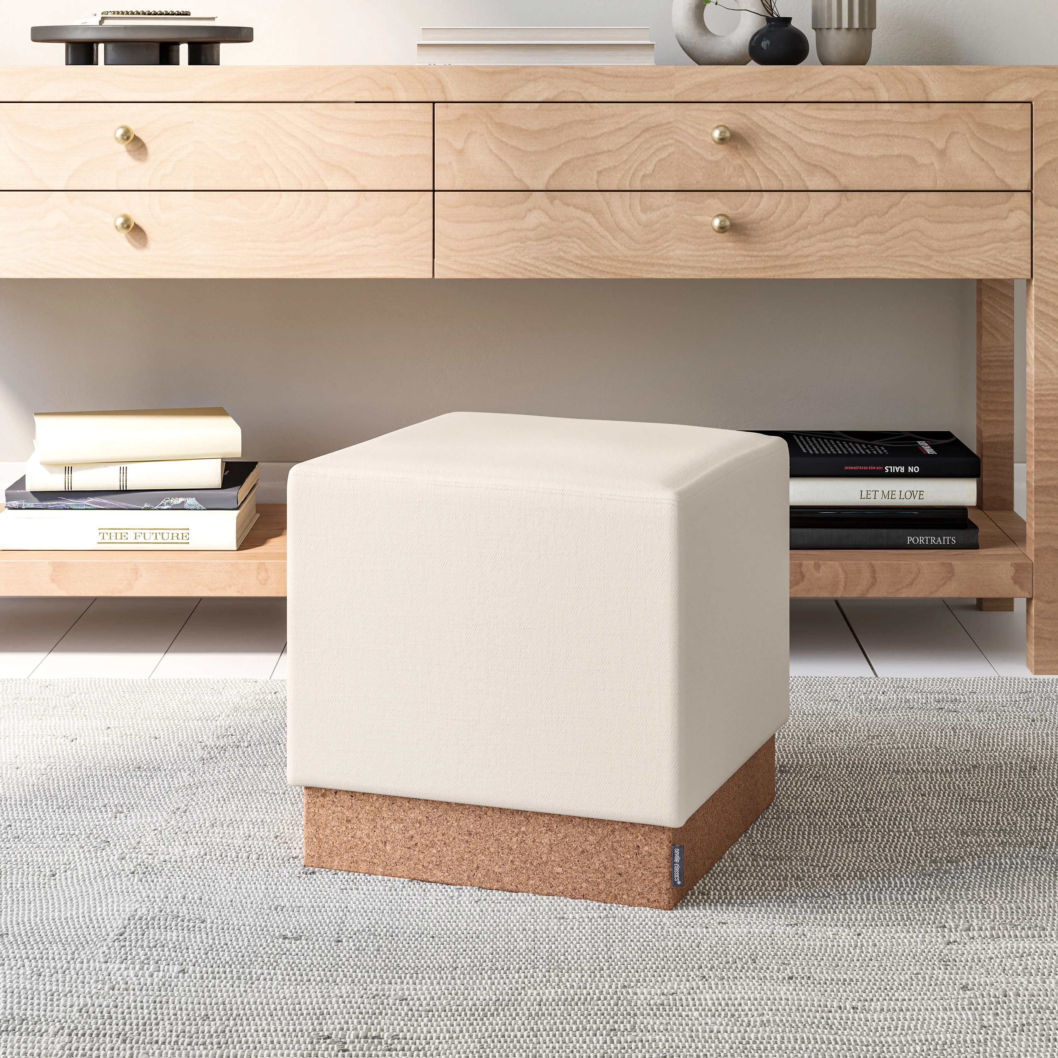 The Vineyard Collection™ Cork Storage Ottoman - Image 30