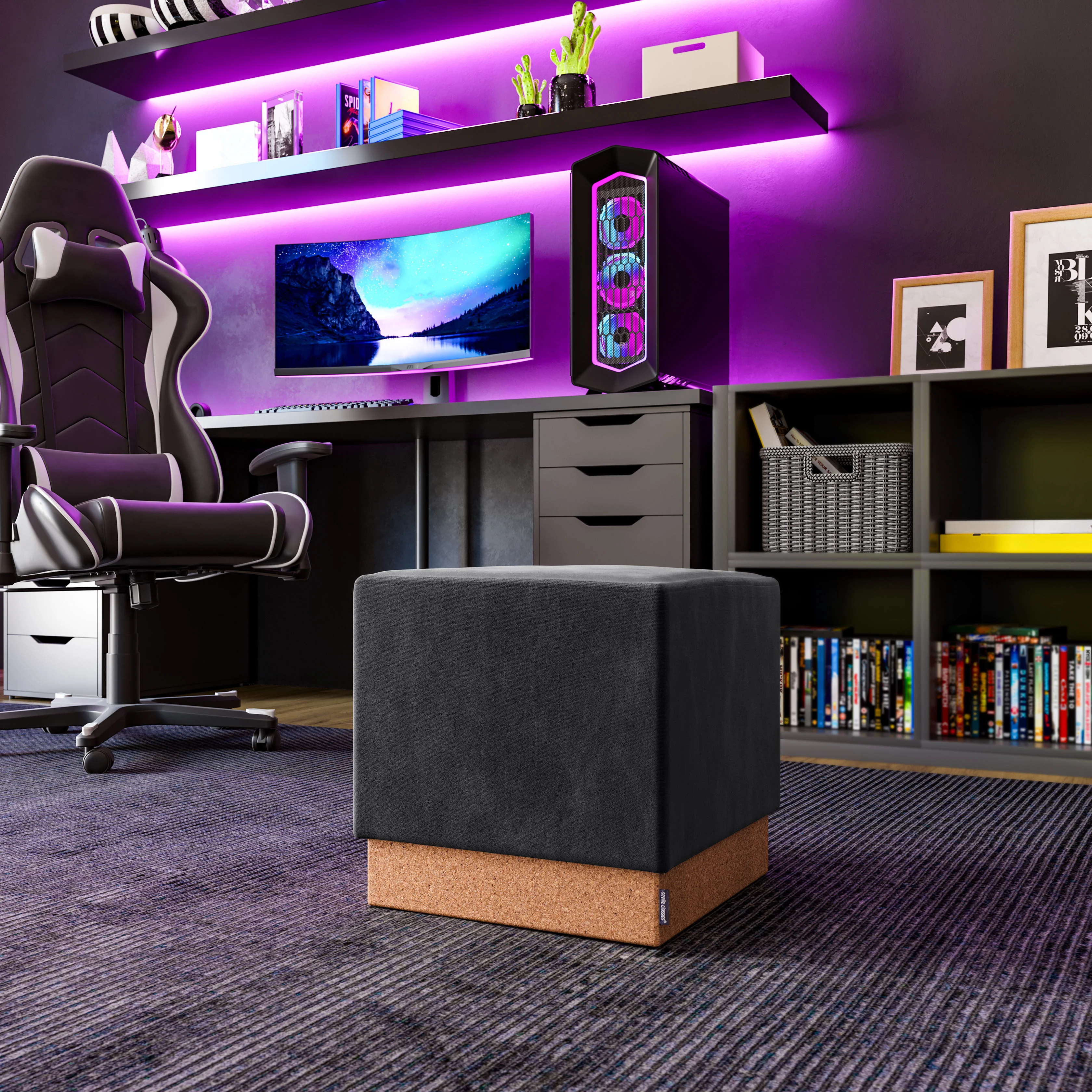 The Vineyard Collection™ Cork Storage Ottoman - Image 45
