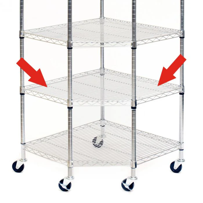 UltraDurable® NSF Corner Steel Wire Shelf - Image 2