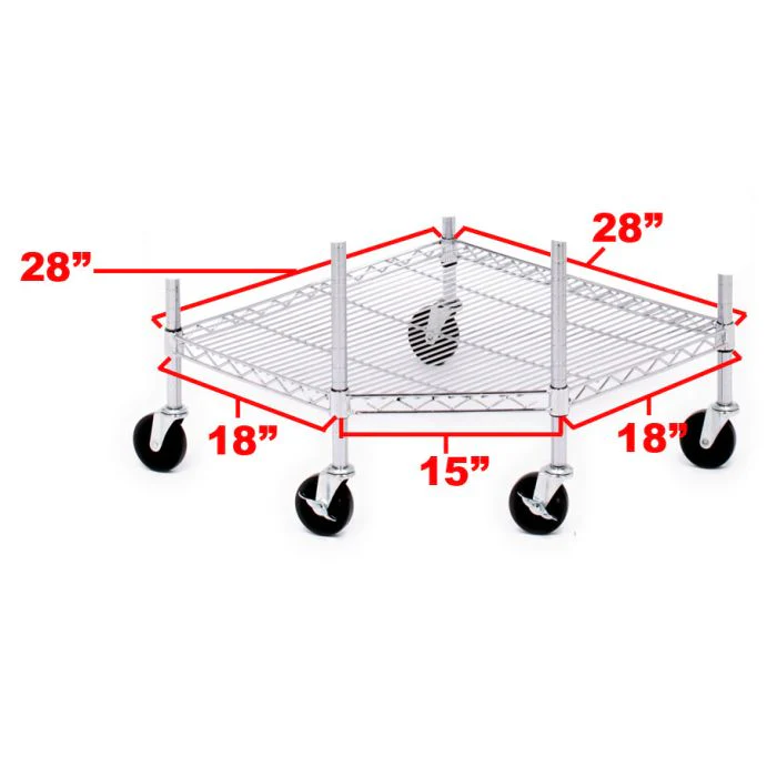 UltraDurable® NSF Corner Steel Wire Shelf - Image 3
