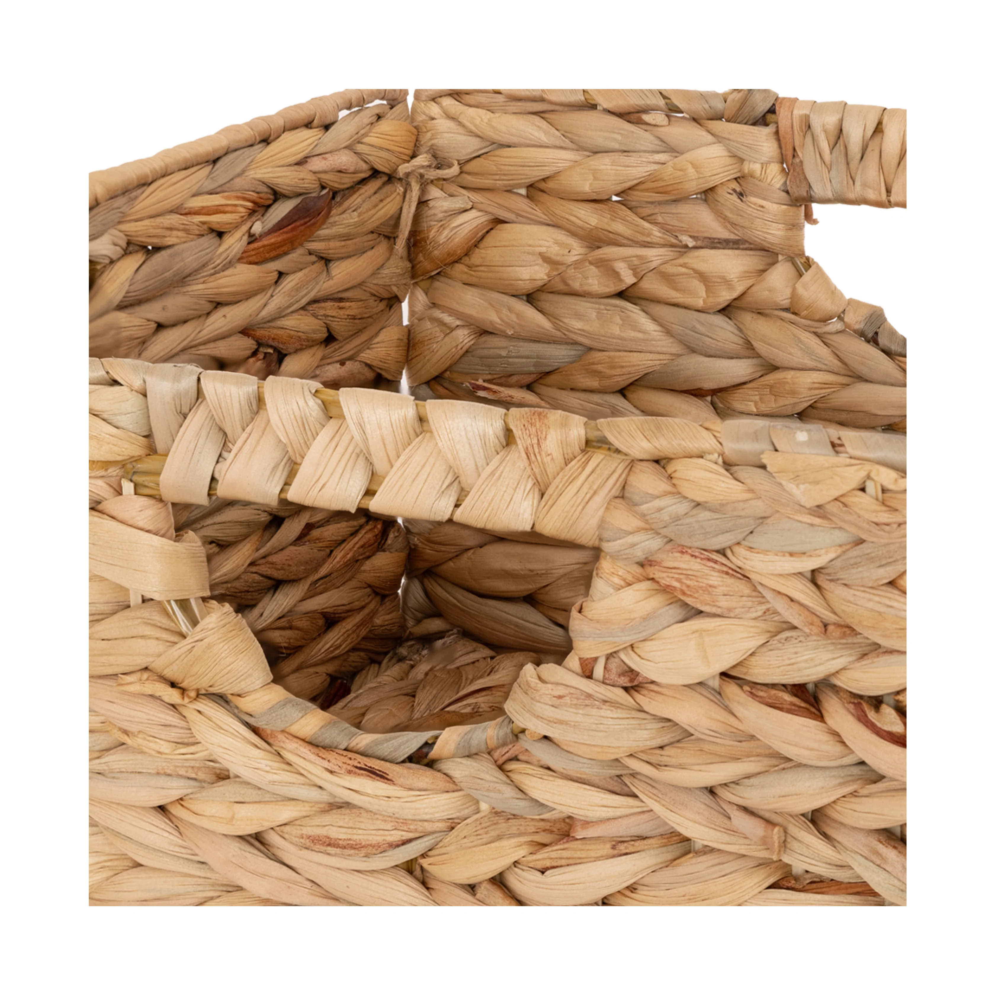 Natural Water Hyacinth Storage Basket Set (2-Pack) - Image 4