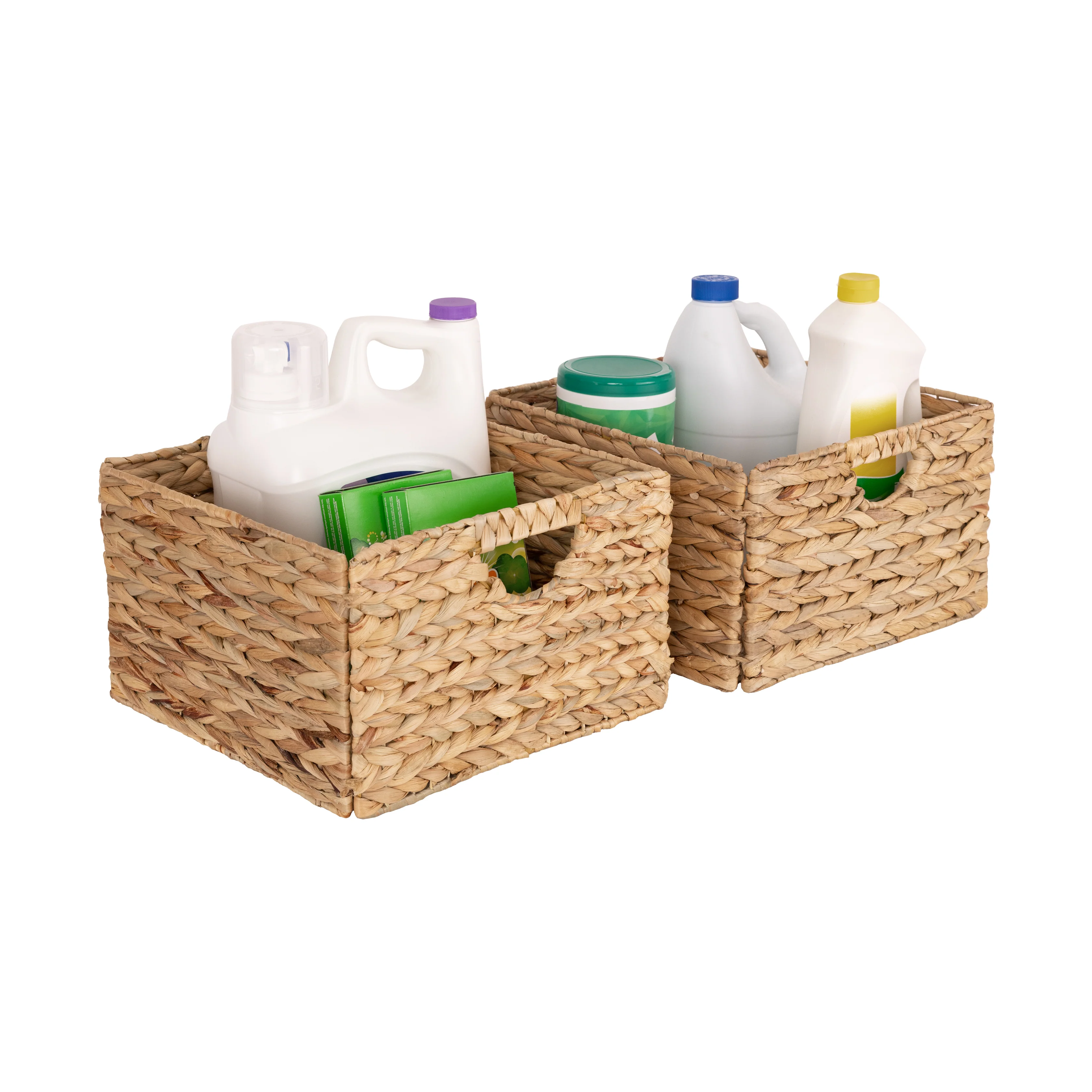 Natural Water Hyacinth Storage Basket Set (2-Pack) - Image 7