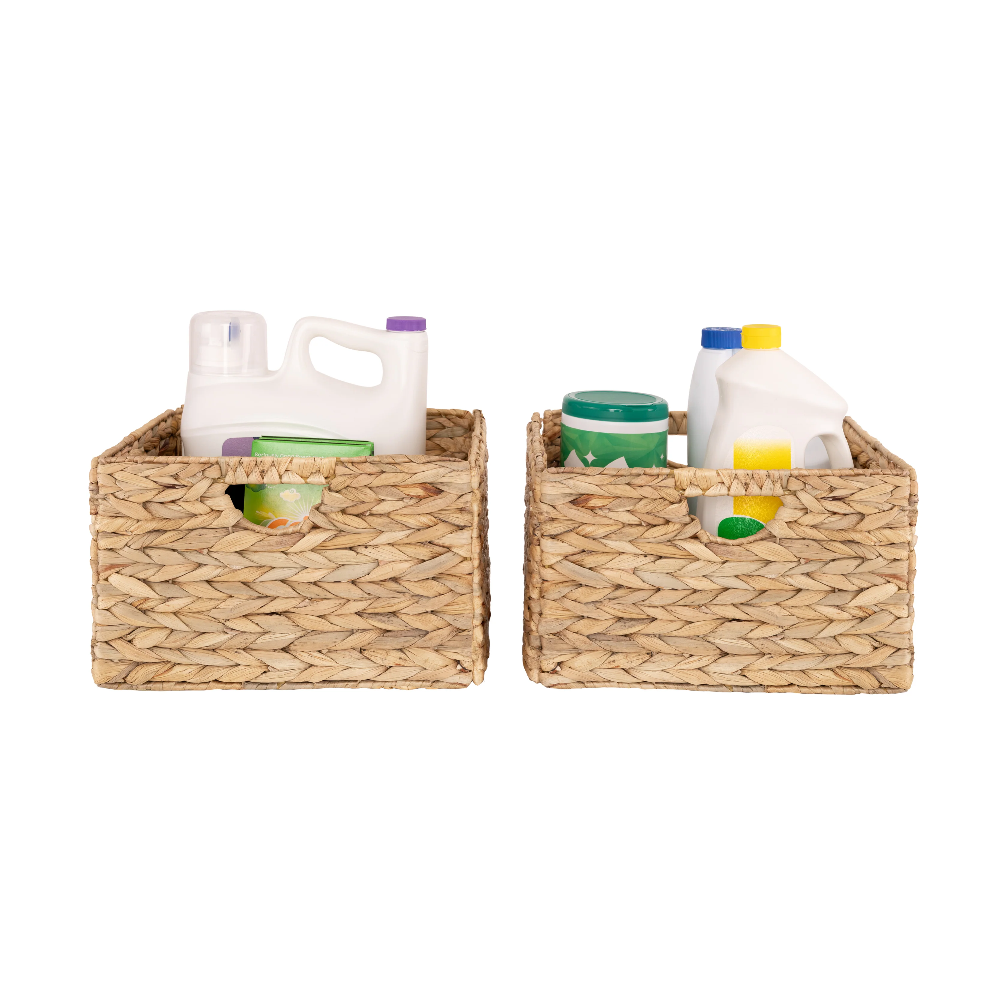 Natural Water Hyacinth Storage Basket Set (2-Pack) - Image 8