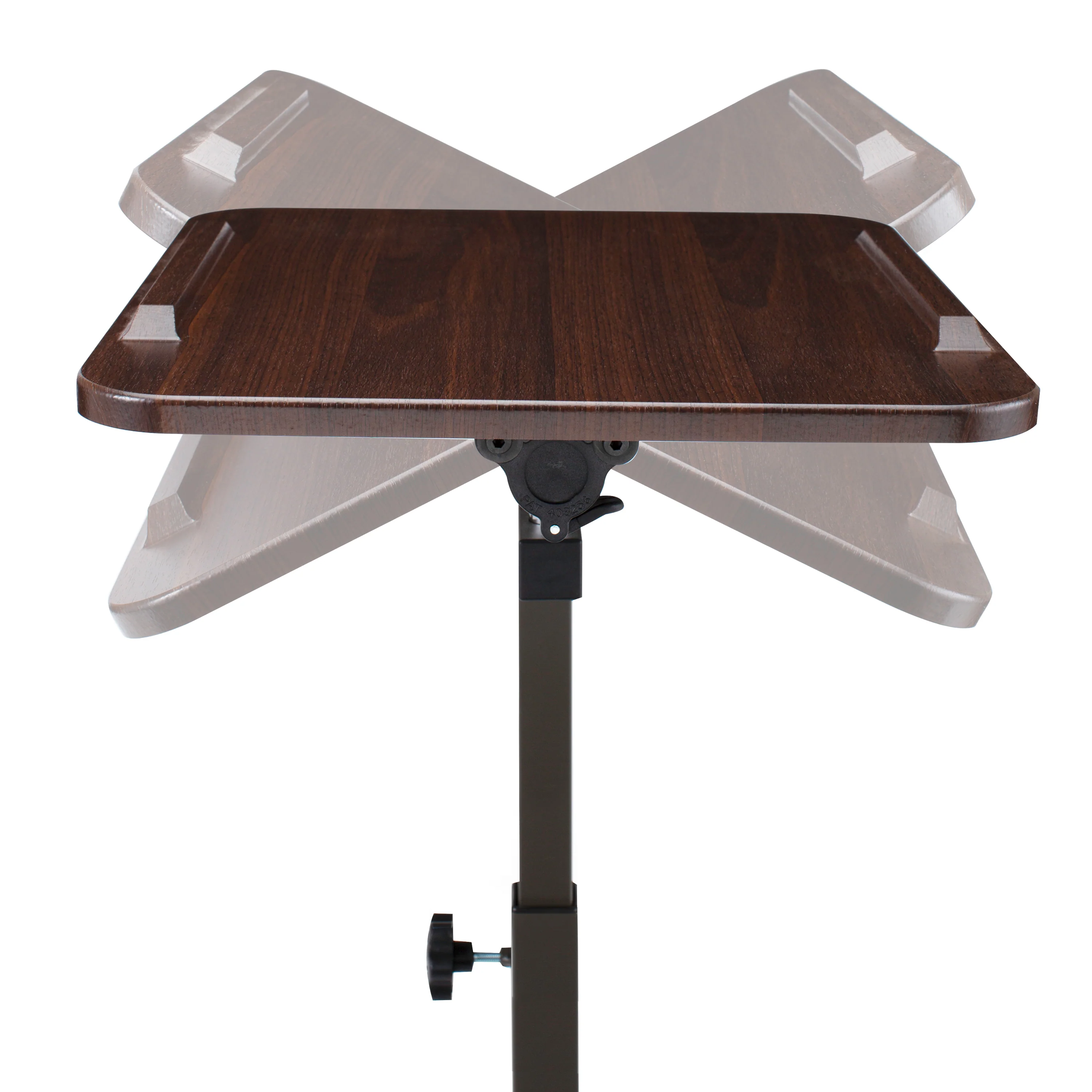 airLIFT® Tilting Mobile Desk Cart, Walnut - Image 10