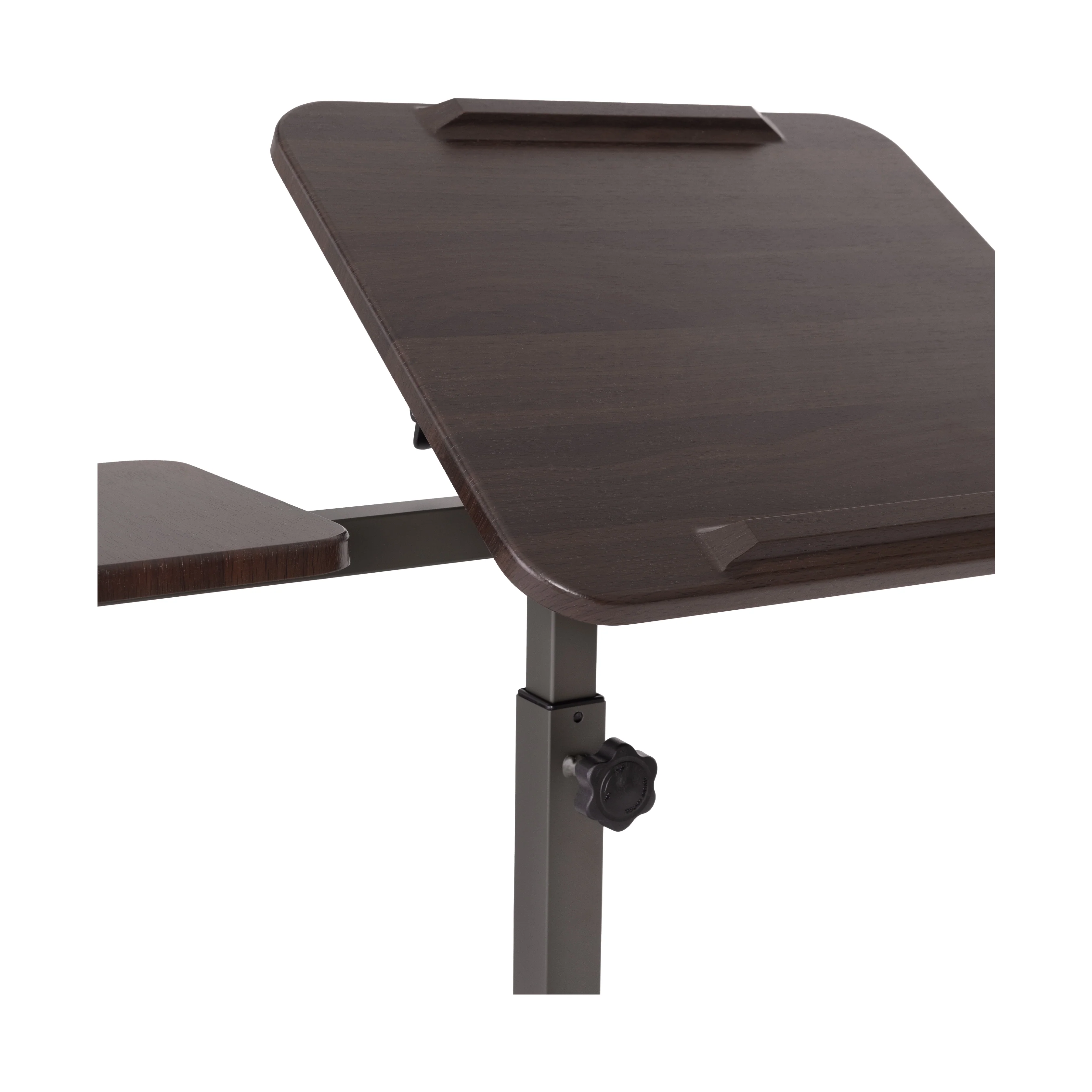airLIFT® Tilting Mobile Desk Cart, Walnut - Image 11