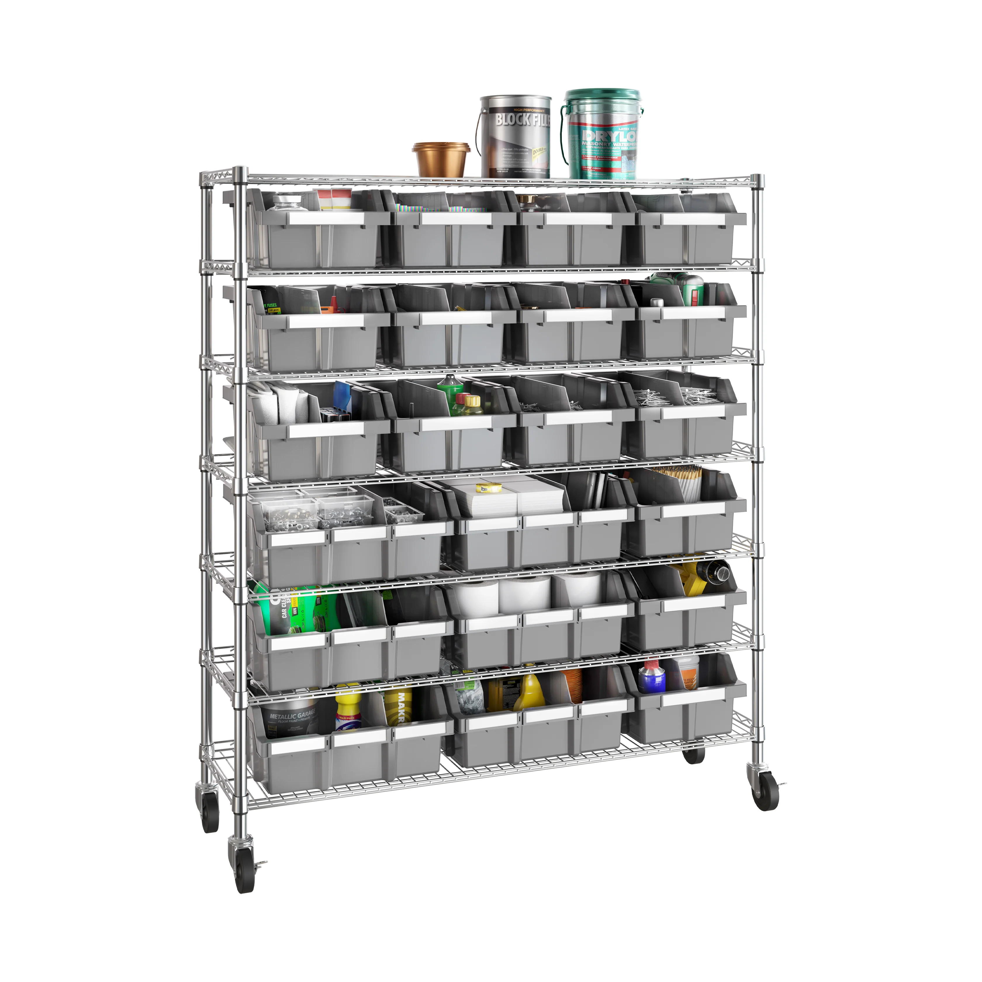 Extra-Wide 7-Tier NSF-Certified 21-Bin Rack - Image 15