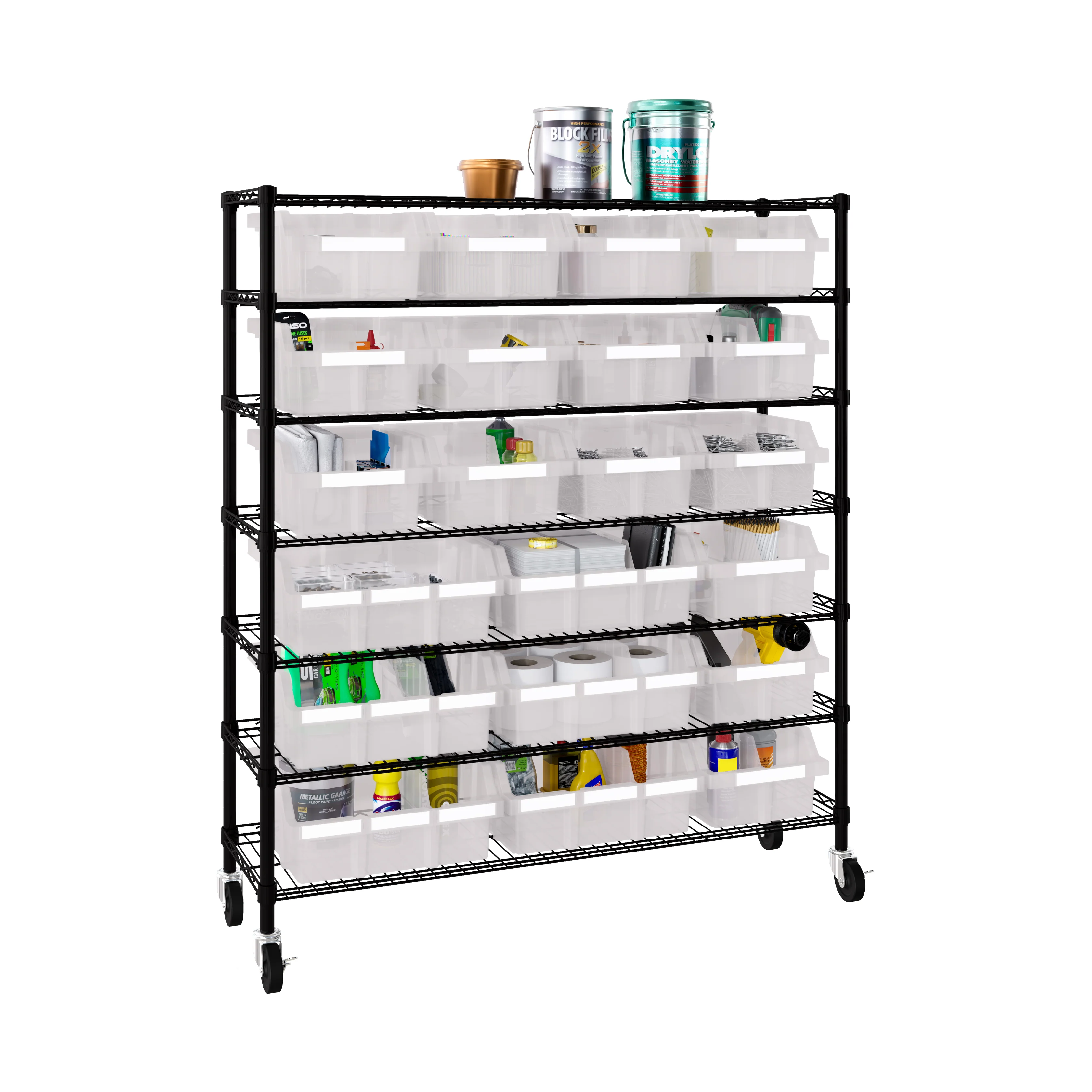Extra-Wide 7-Tier NSF-Certified 21-Bin Rack - Image 20