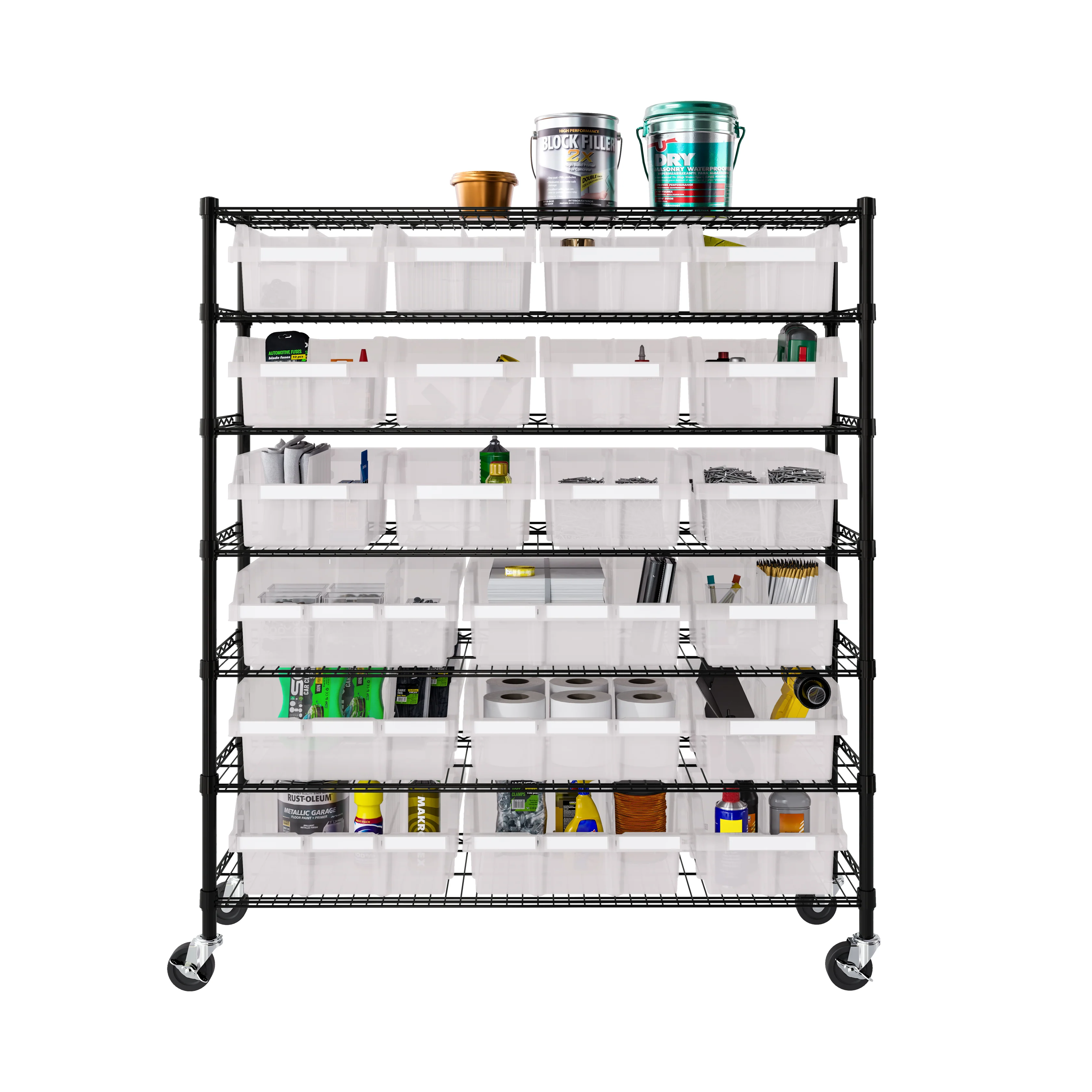 Extra-Wide 7-Tier NSF-Certified 21-Bin Rack - Image 23