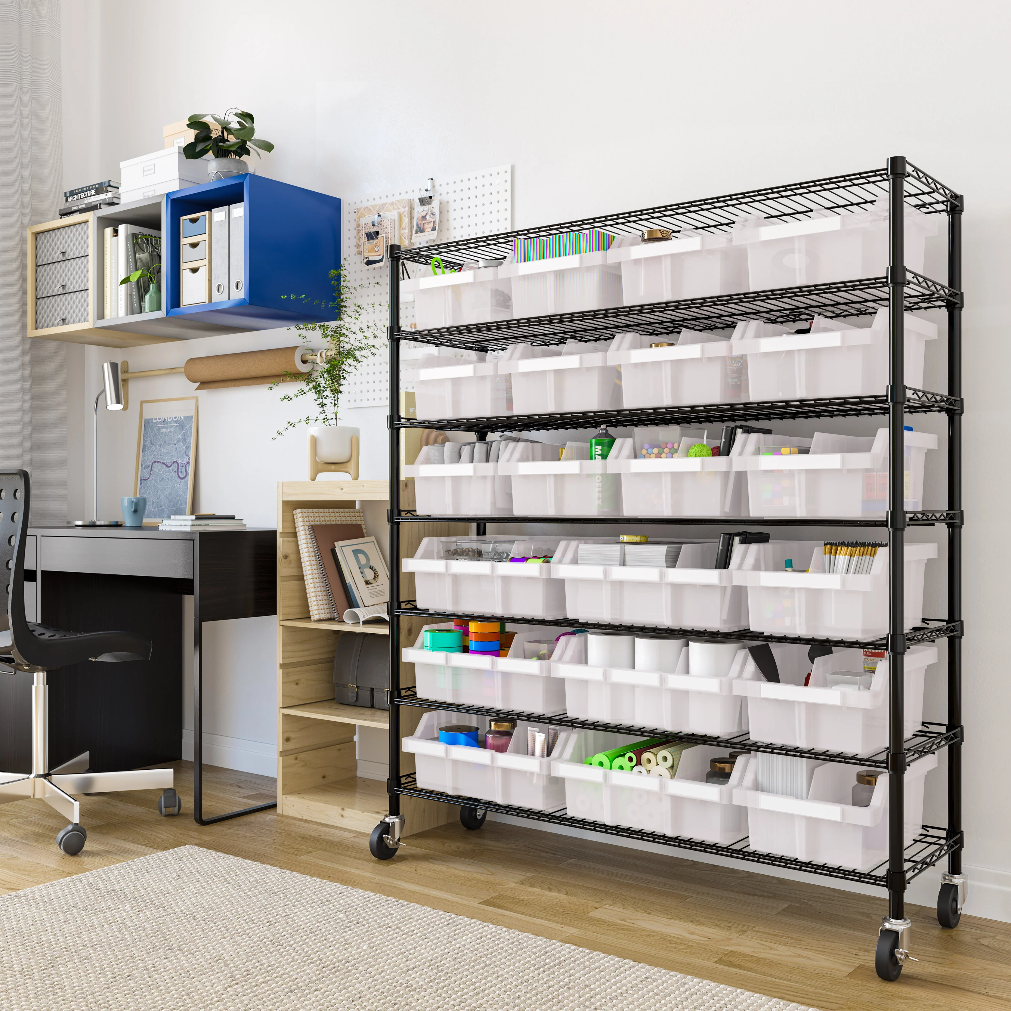 Extra-Wide 7-Tier NSF-Certified 21-Bin Rack - Image 27