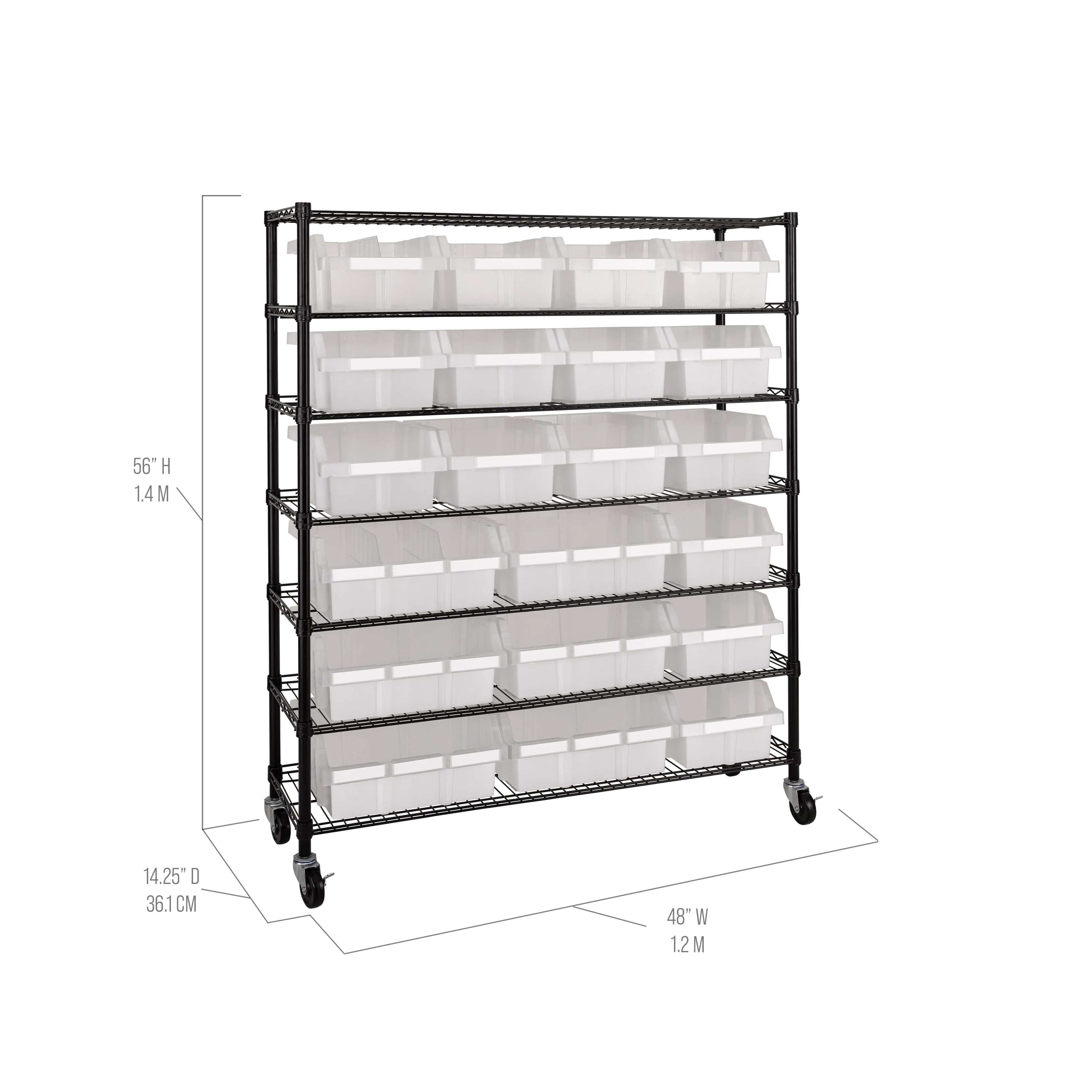Extra-Wide 7-Tier NSF-Certified 21-Bin Rack - Image 32