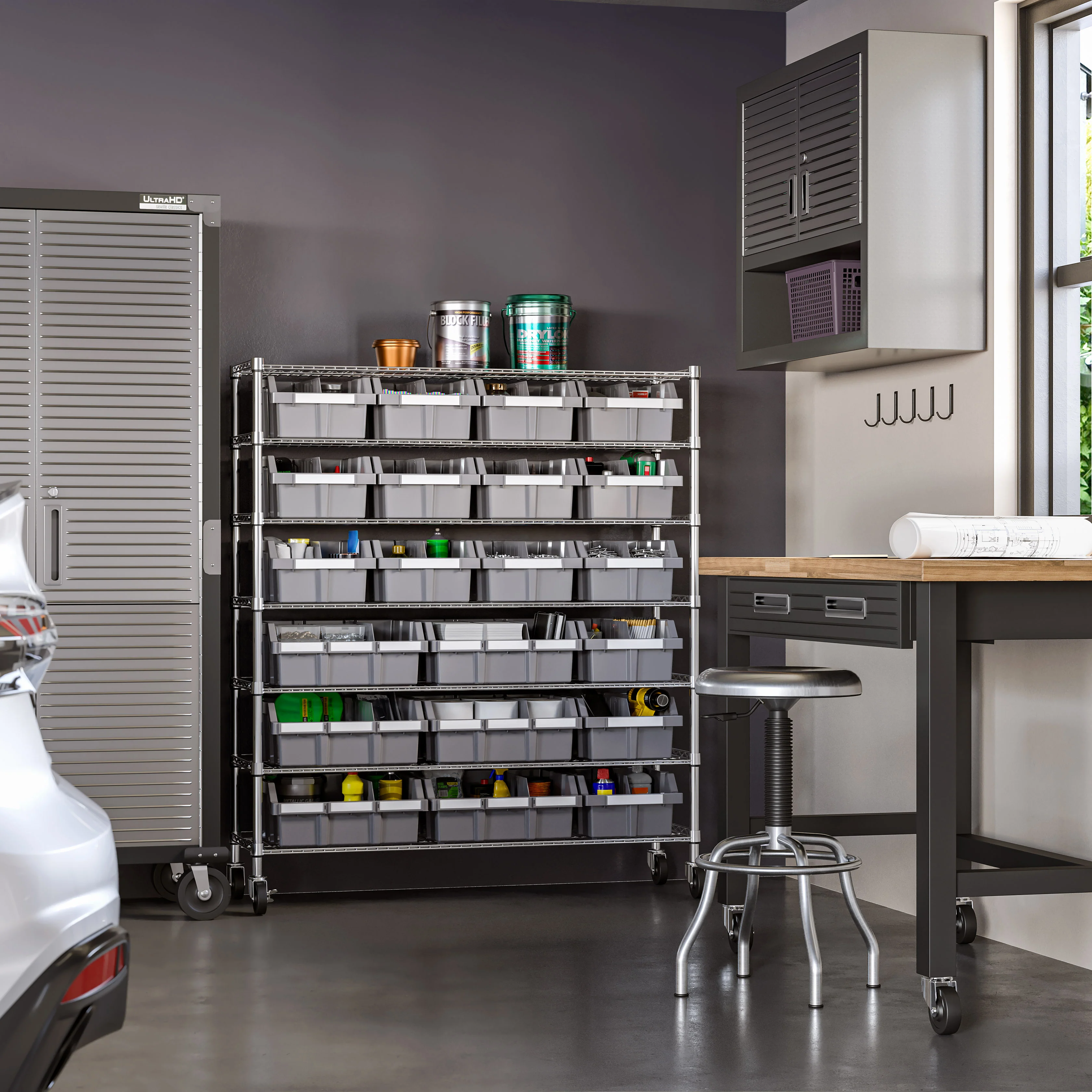Extra-Wide 7-Tier NSF-Certified 21-Bin Rack - Image 5