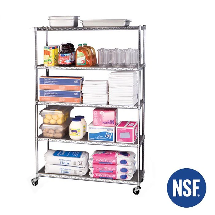UltraDurable® 5-Tier NSF-Certified Steel Shelving - Image 5