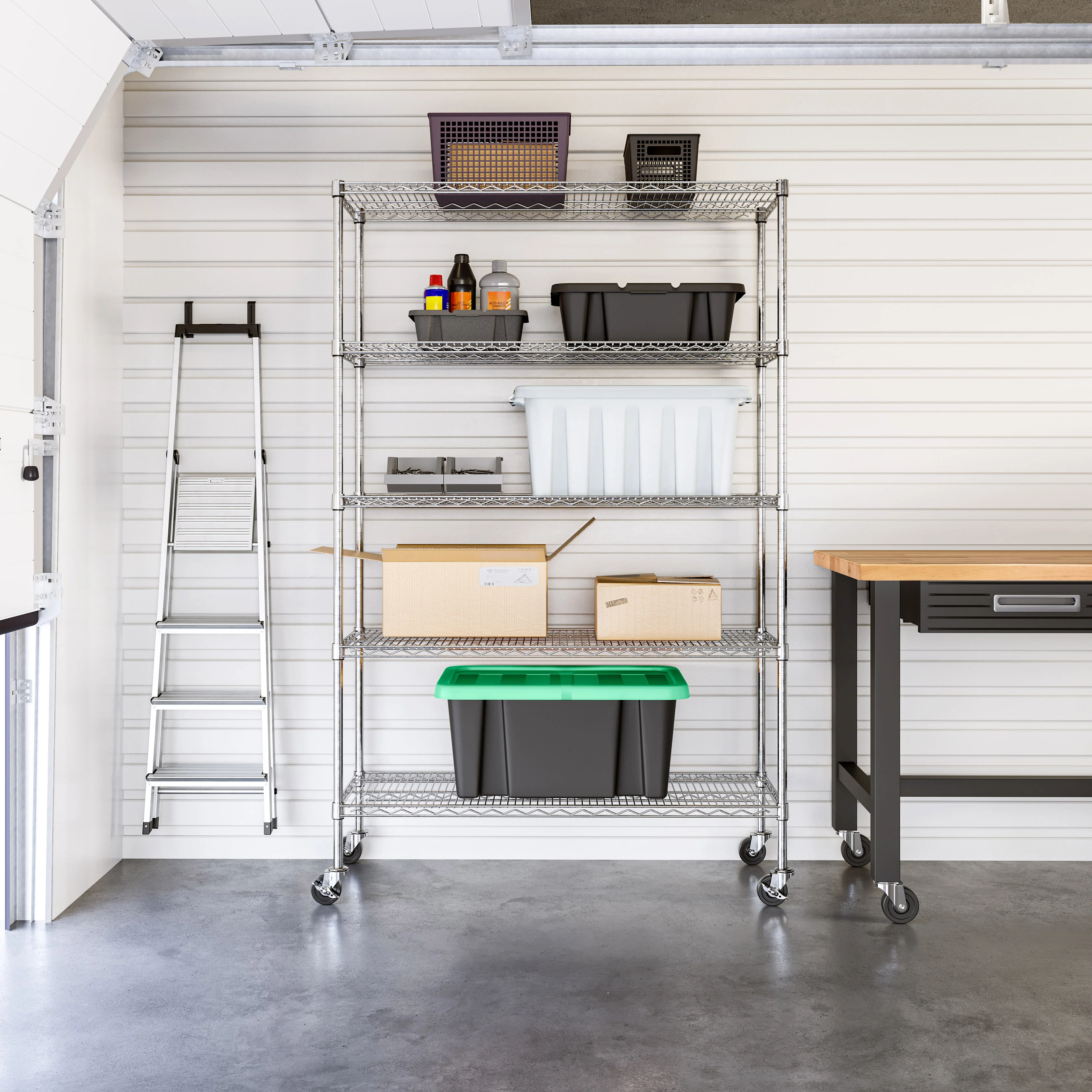 UltraDurable® 5-Tier NSF-Certified Steel Shelving - Image 7
