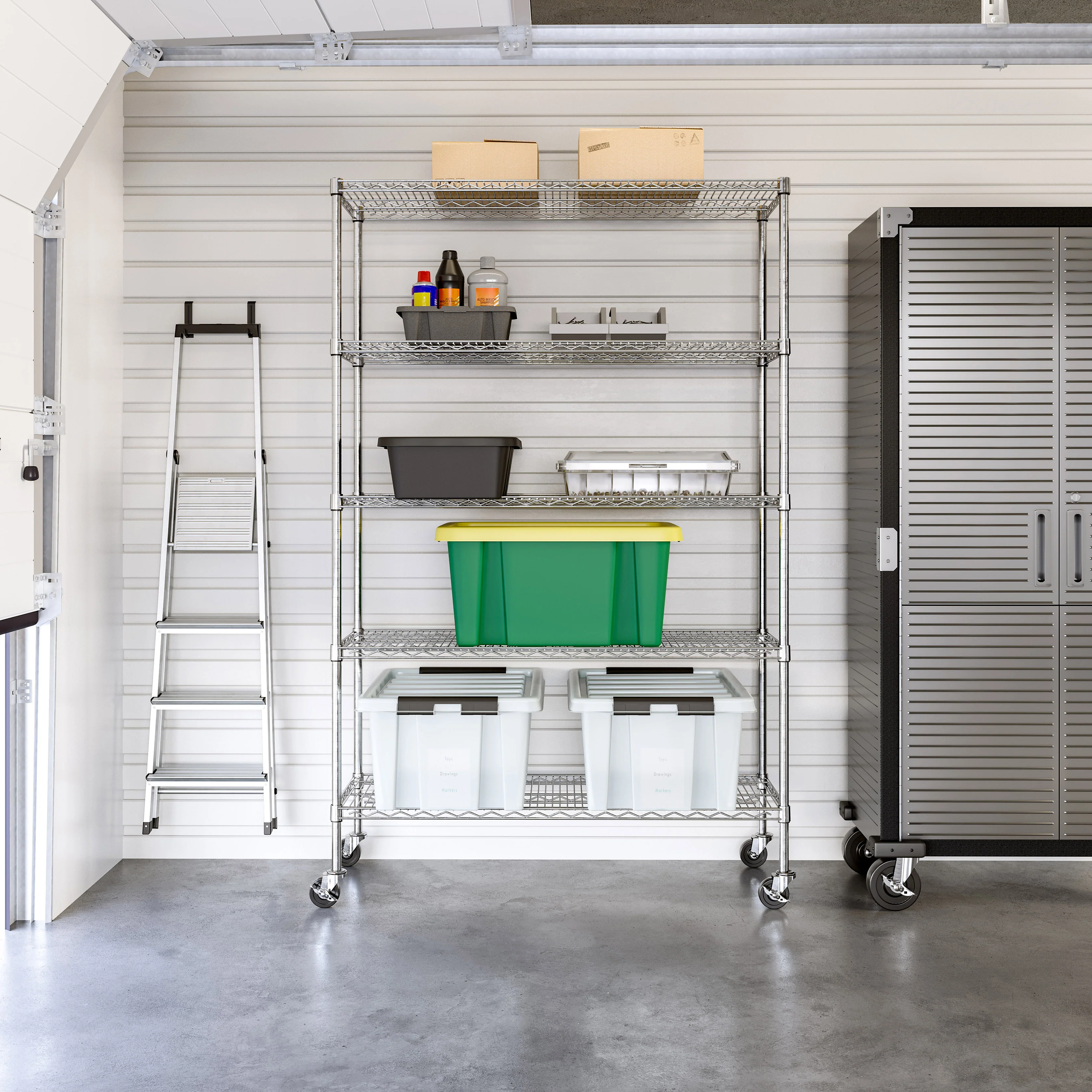 UltraDurable® 5-Tier NSF-Certified Steel Shelving - Image 9