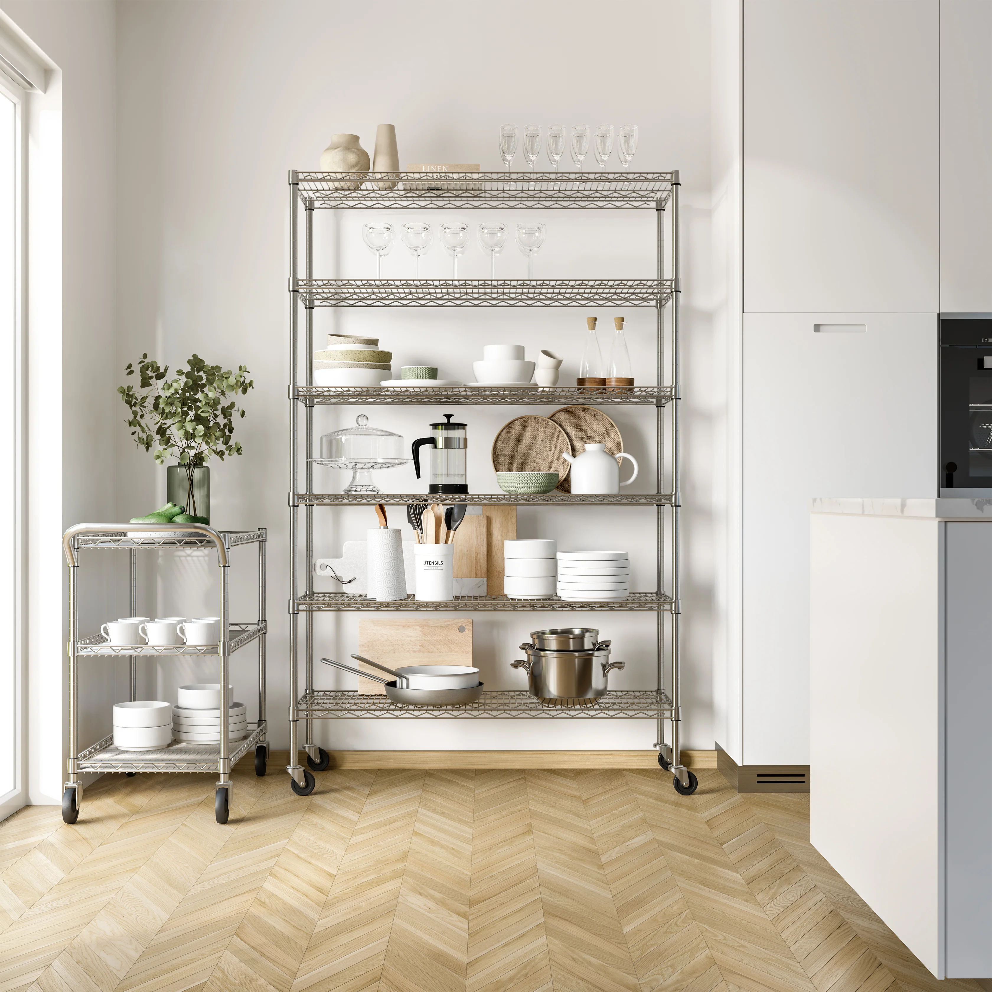 UltraDurable® 6-Tier NSF-Certified Steel Shelving - Image 11