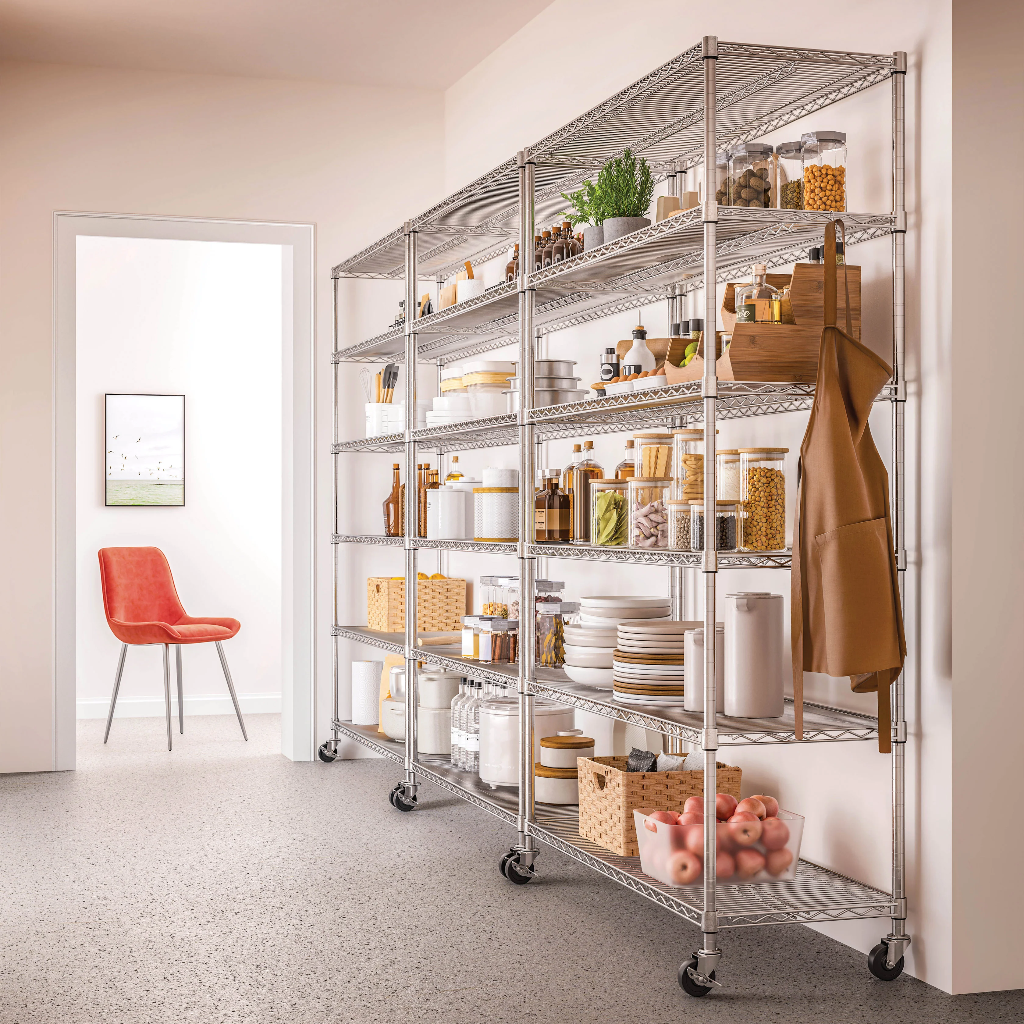 UltraDurable® 6-Tier NSF-Certified Steel Shelving - Image 7