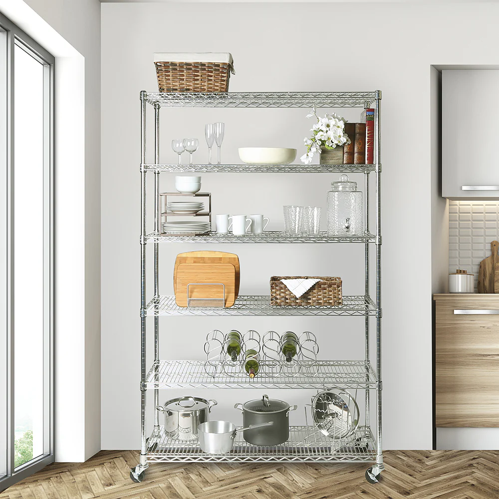 UltraDurable® 6-Tier NSF-Certified Steel Shelving - Image 9