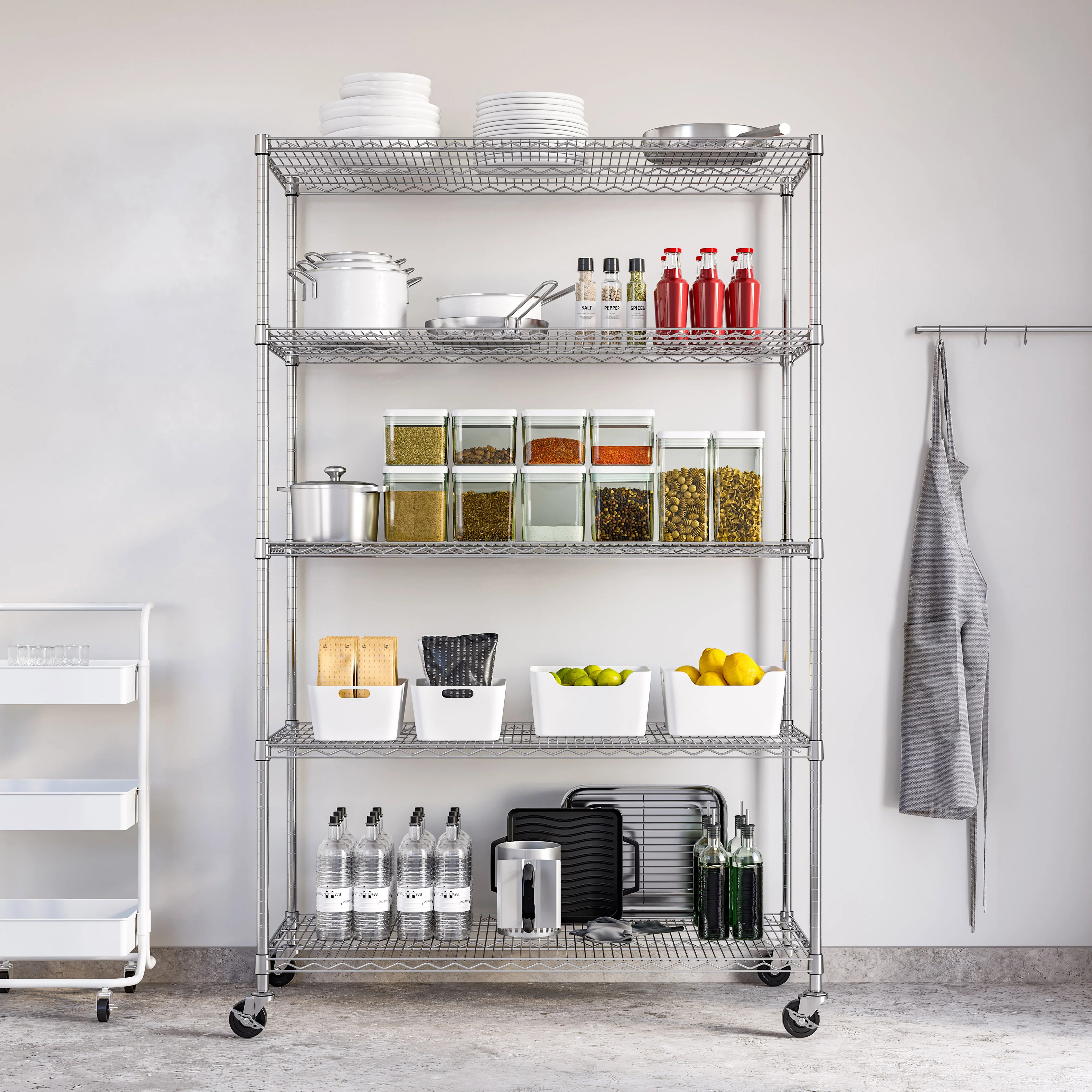 UltraDurable® 5-Tier NSF-Certified Steel Shelving - Image 2