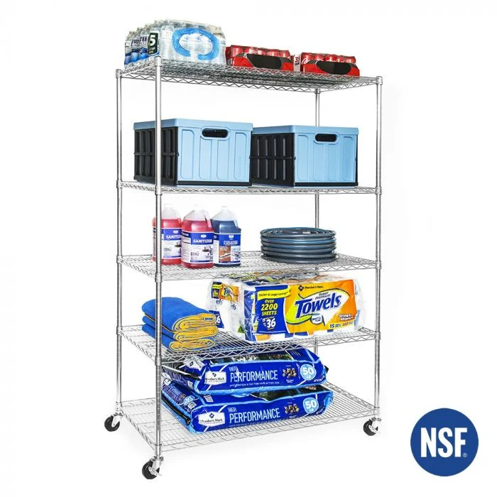 UltraDurable® 5-Tier NSF-Certified Steel Shelving - Image 4