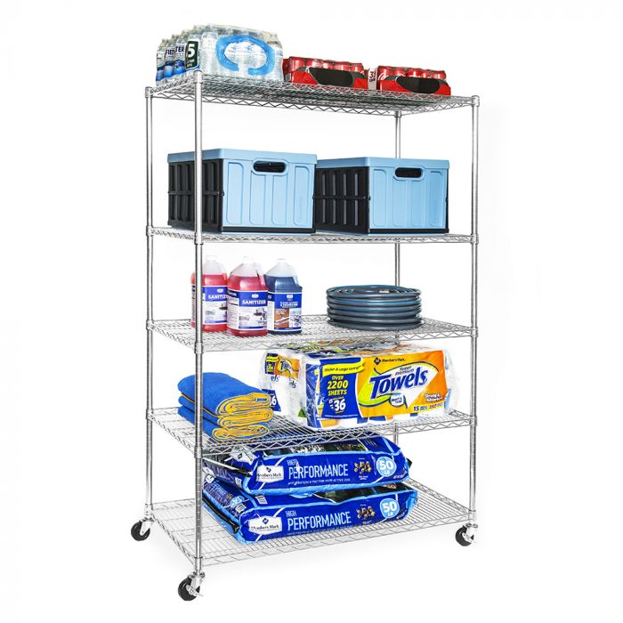 UltraDurable® 5-Tier NSF-Certified Steel Shelving - Image 5