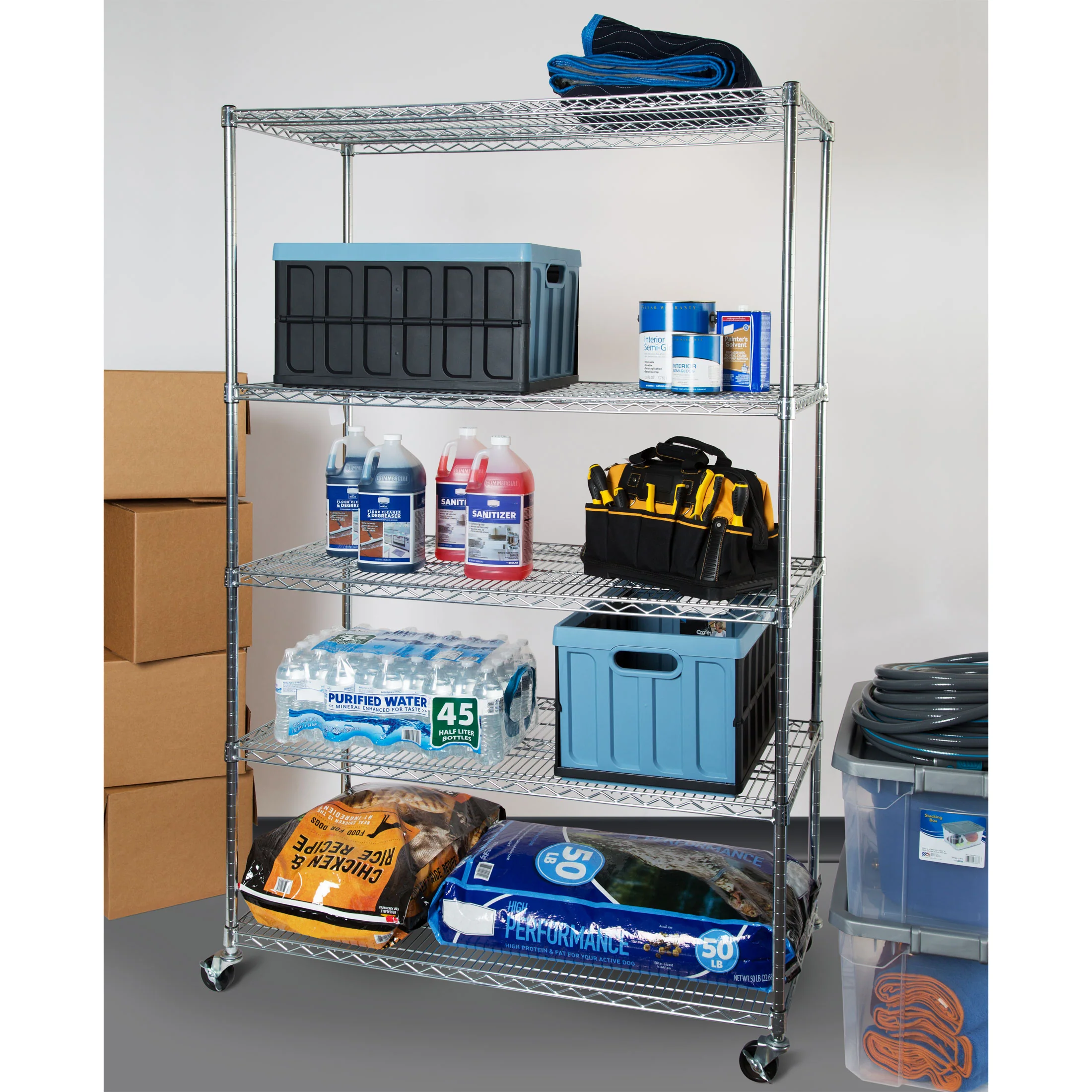 UltraDurable® 5-Tier NSF-Certified Steel Shelving - Image 7