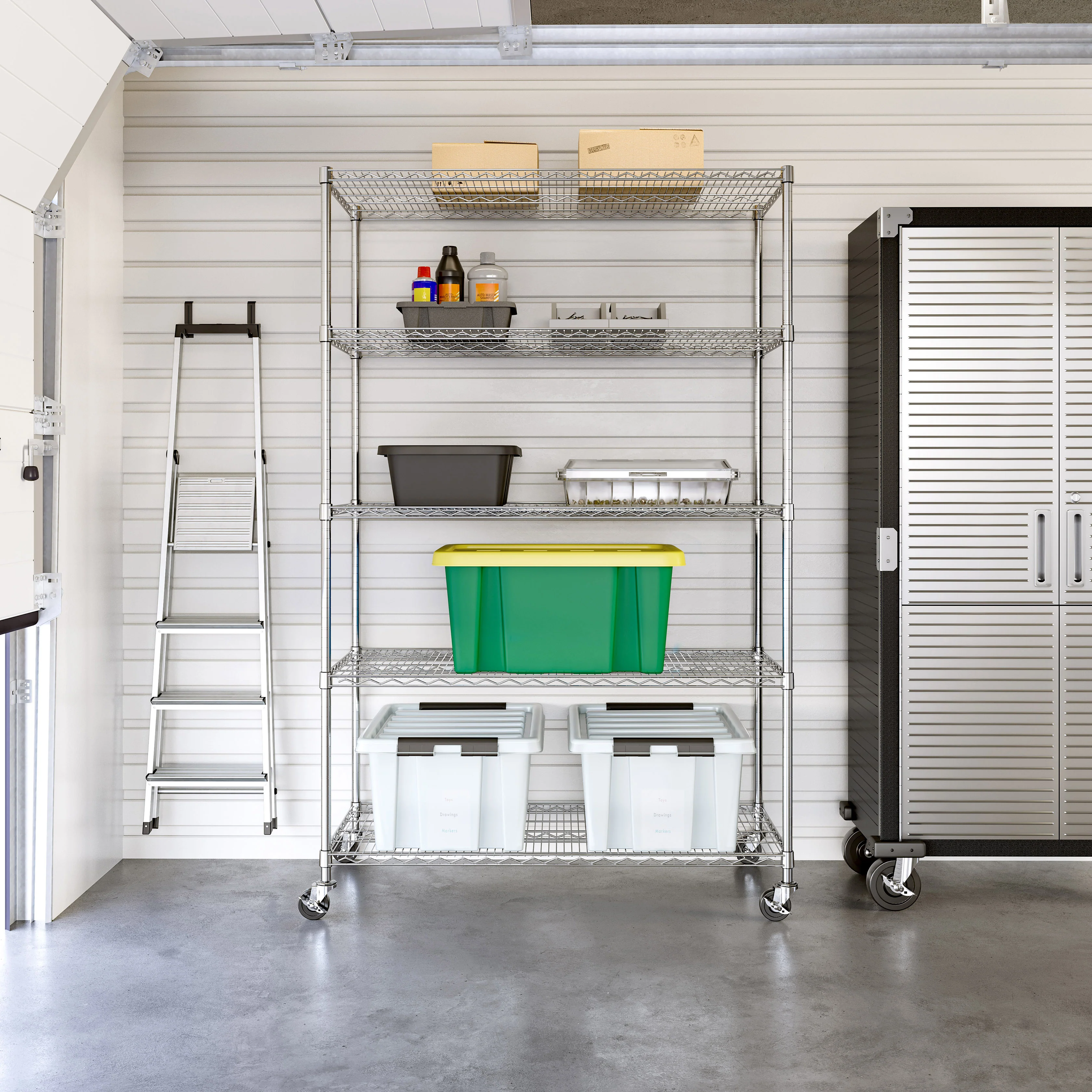UltraDurable® 5-Tier NSF-Certified Steel Shelving - Image 8
