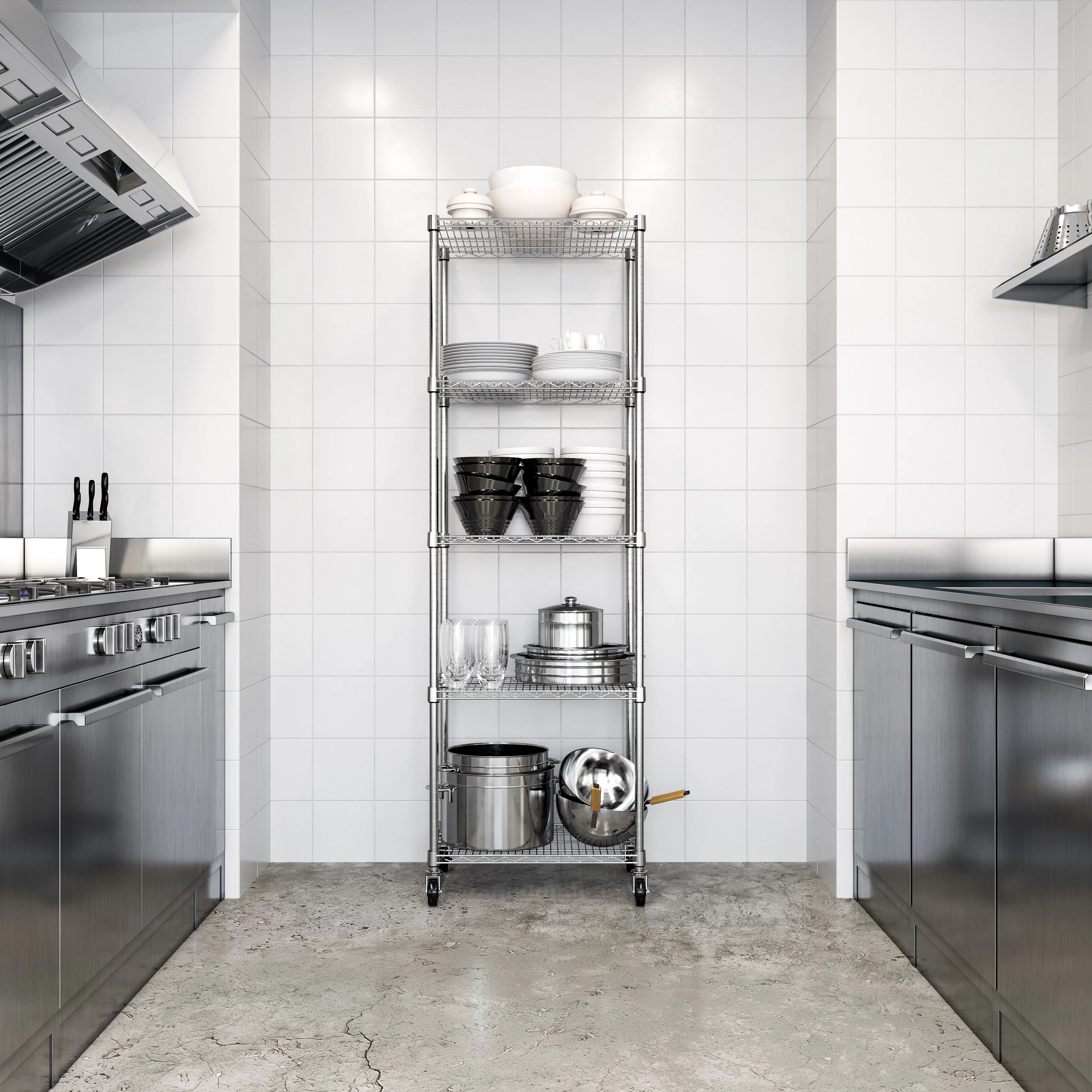 UltraDurable® 5-Tier NSF-Certified Steel Shelving - Image 11