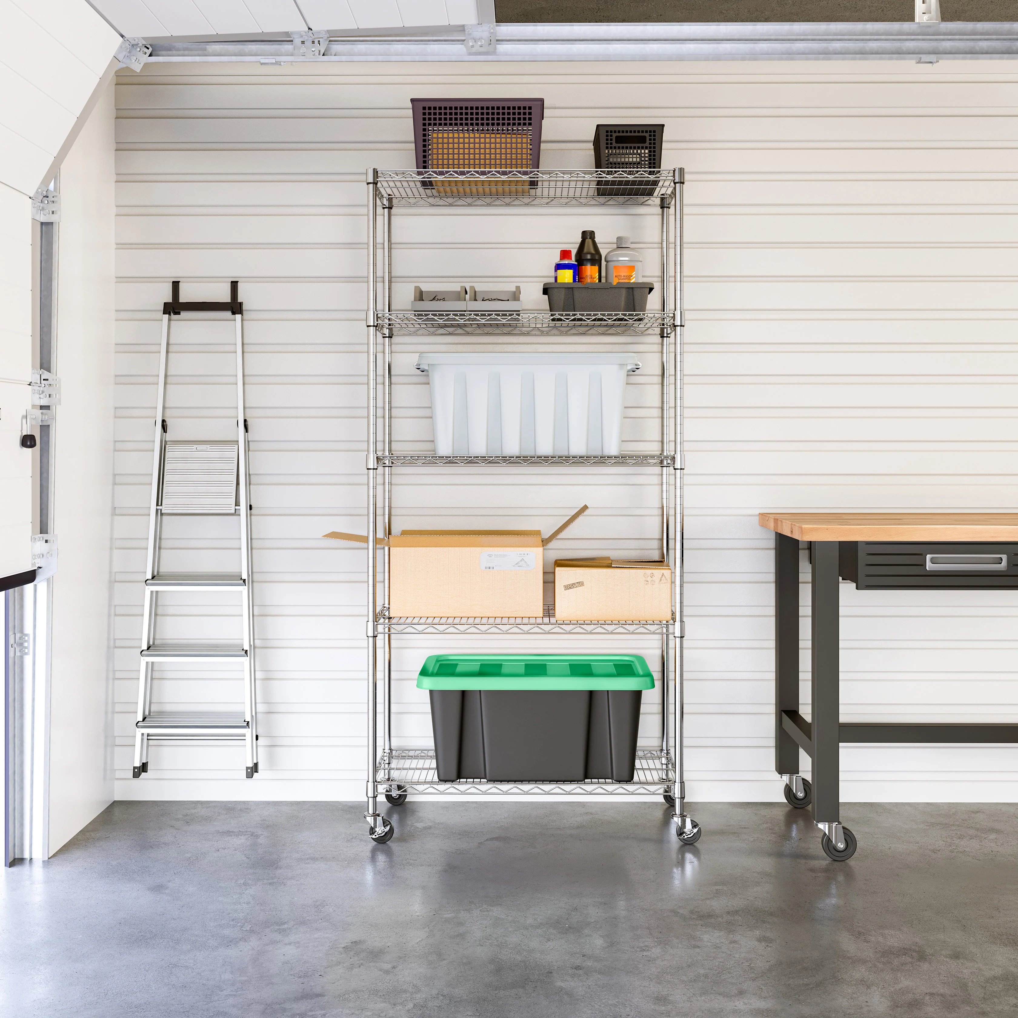 UltraDurable® 5-Tier NSF-Certified Steel Shelving - Image 11