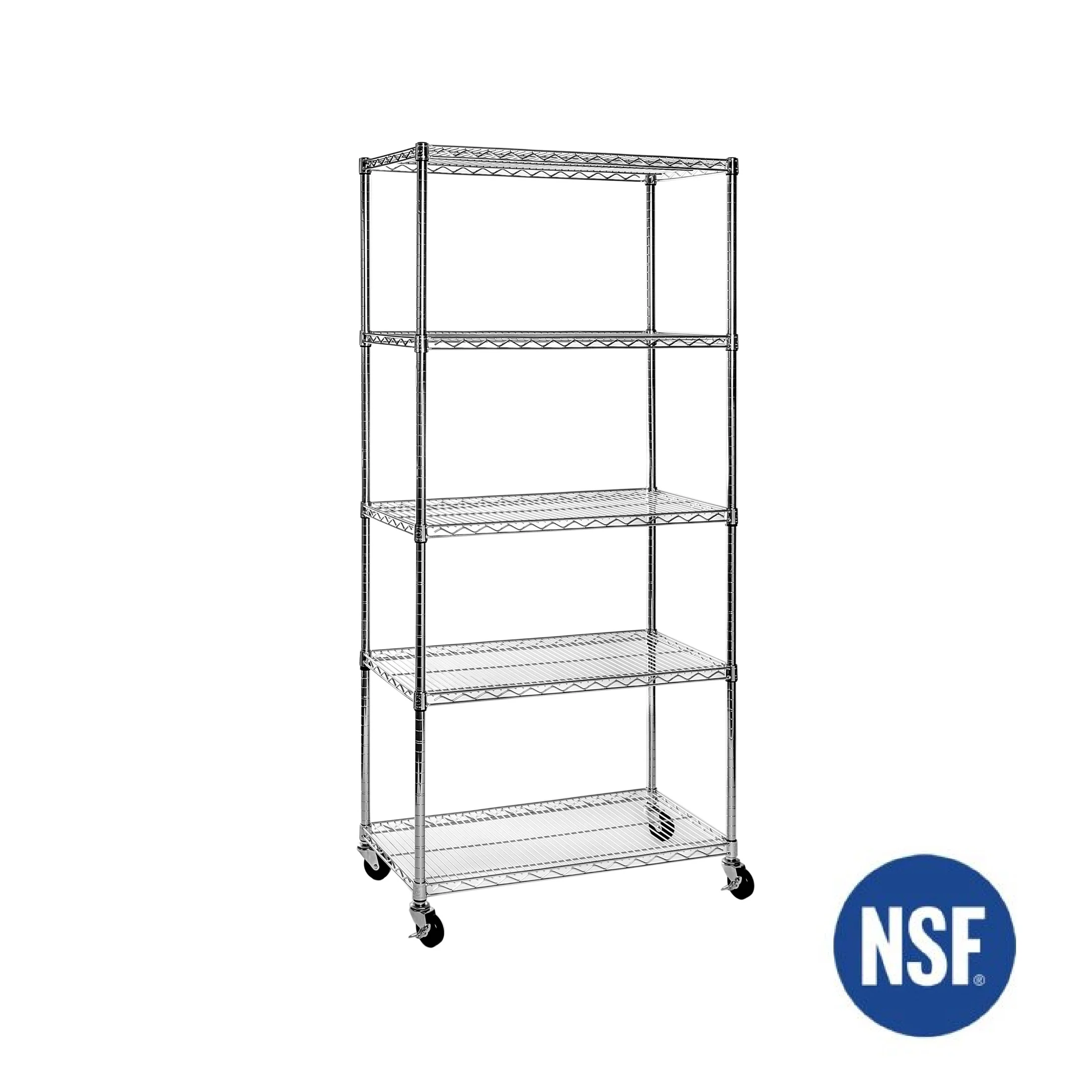 UltraDurable® 5-Tier NSF-Certified Steel Shelving - Image 12