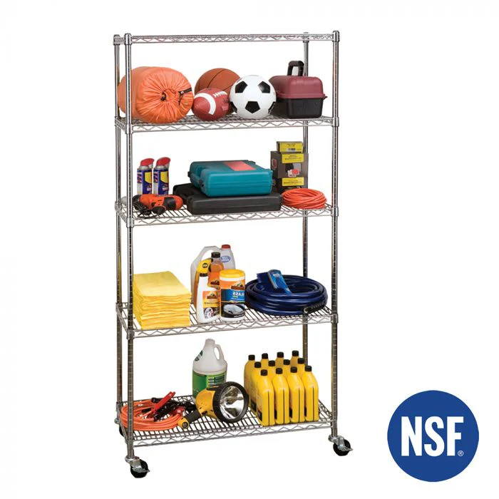UltraDurable® 5-Tier NSF-Certified Steel Shelving - Image 6