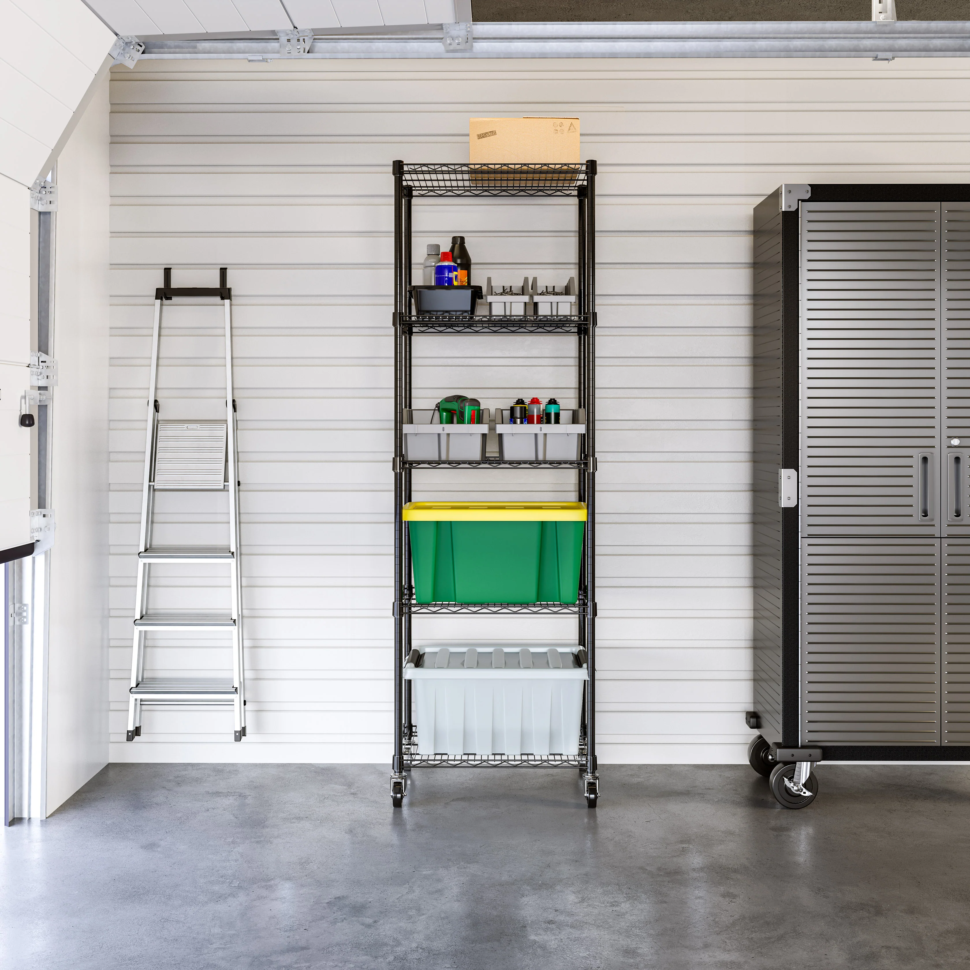 UltraDurable® 5-Tier NSF-Certified Steel Shelving, Black - Image 6