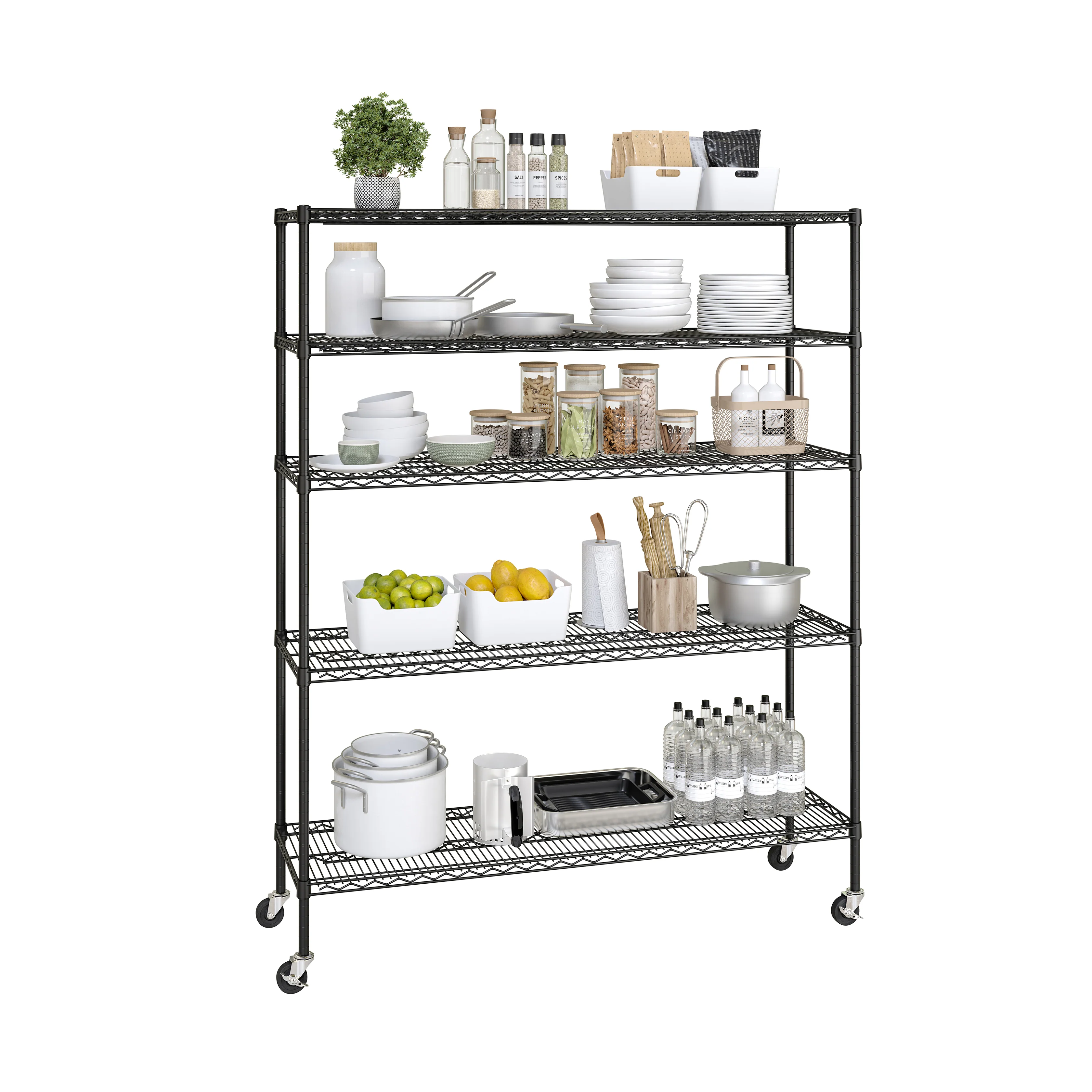UltraDurable® 5-Tier NSF-Certified Steel Shelving - Image 10