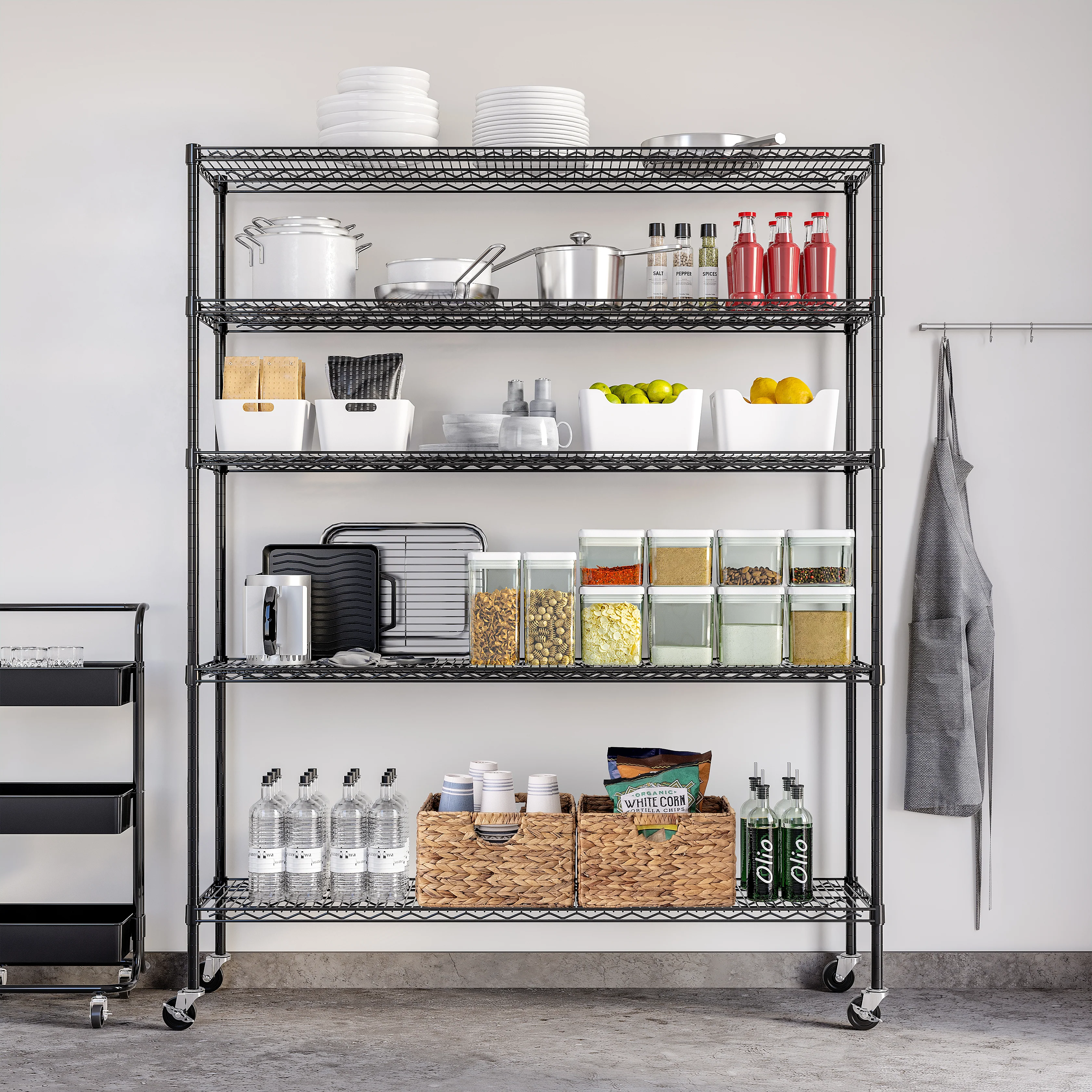 UltraDurable® 5-Tier NSF-Certified Steel Shelving - Image 11