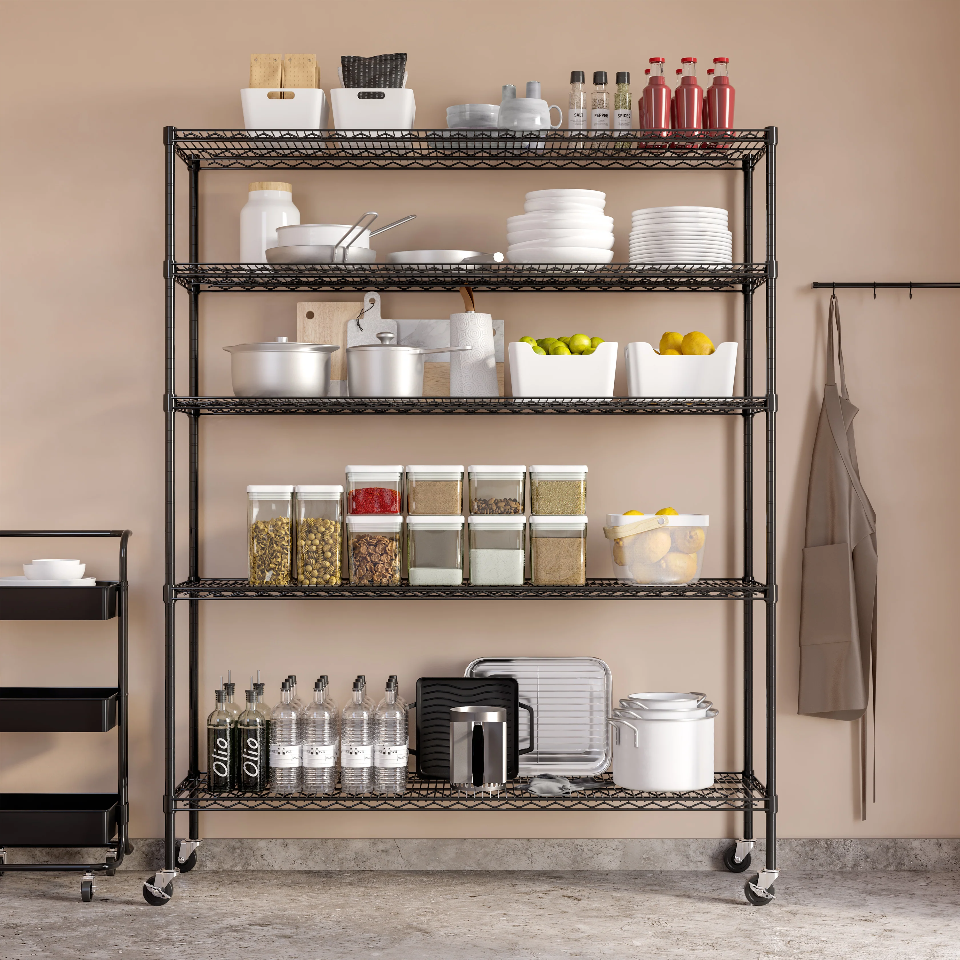 UltraDurable® 5-Tier NSF-Certified Steel Shelving - Image 14
