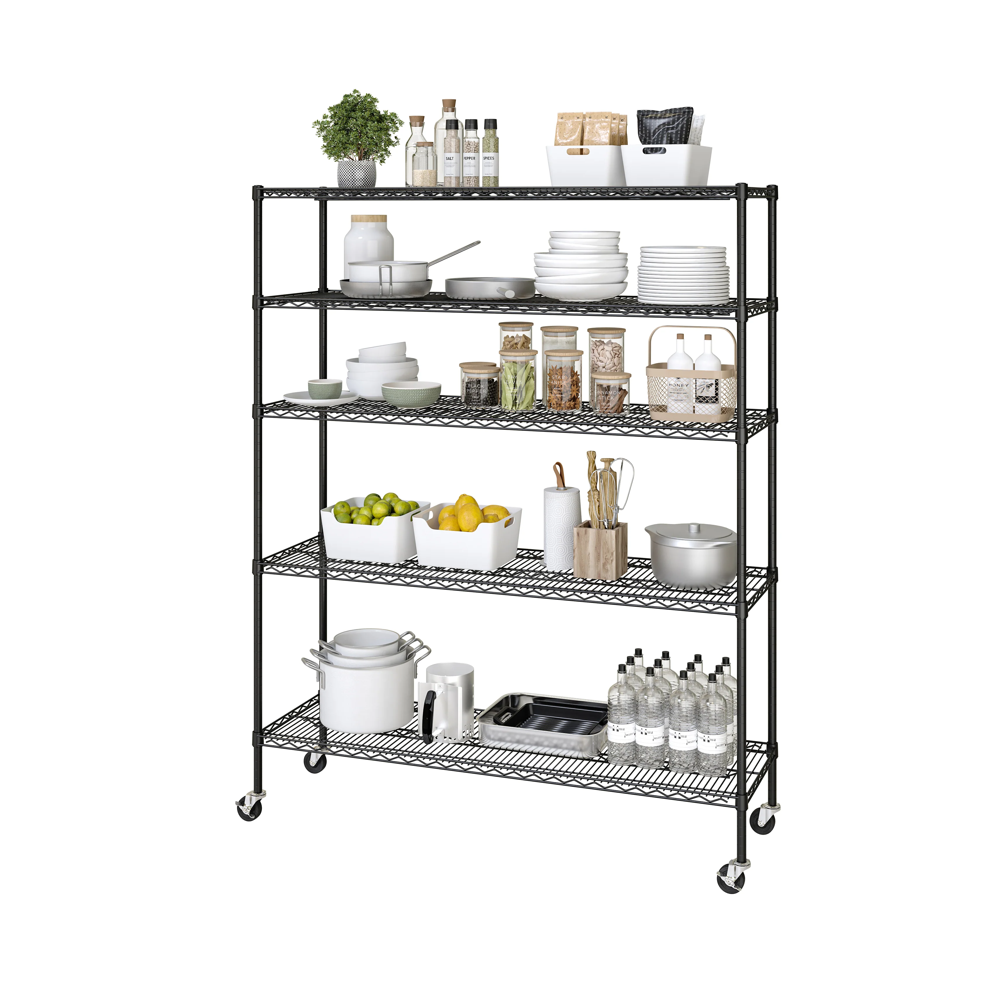 UltraDurable® 5-Tier NSF-Certified Steel Shelving - Image 18