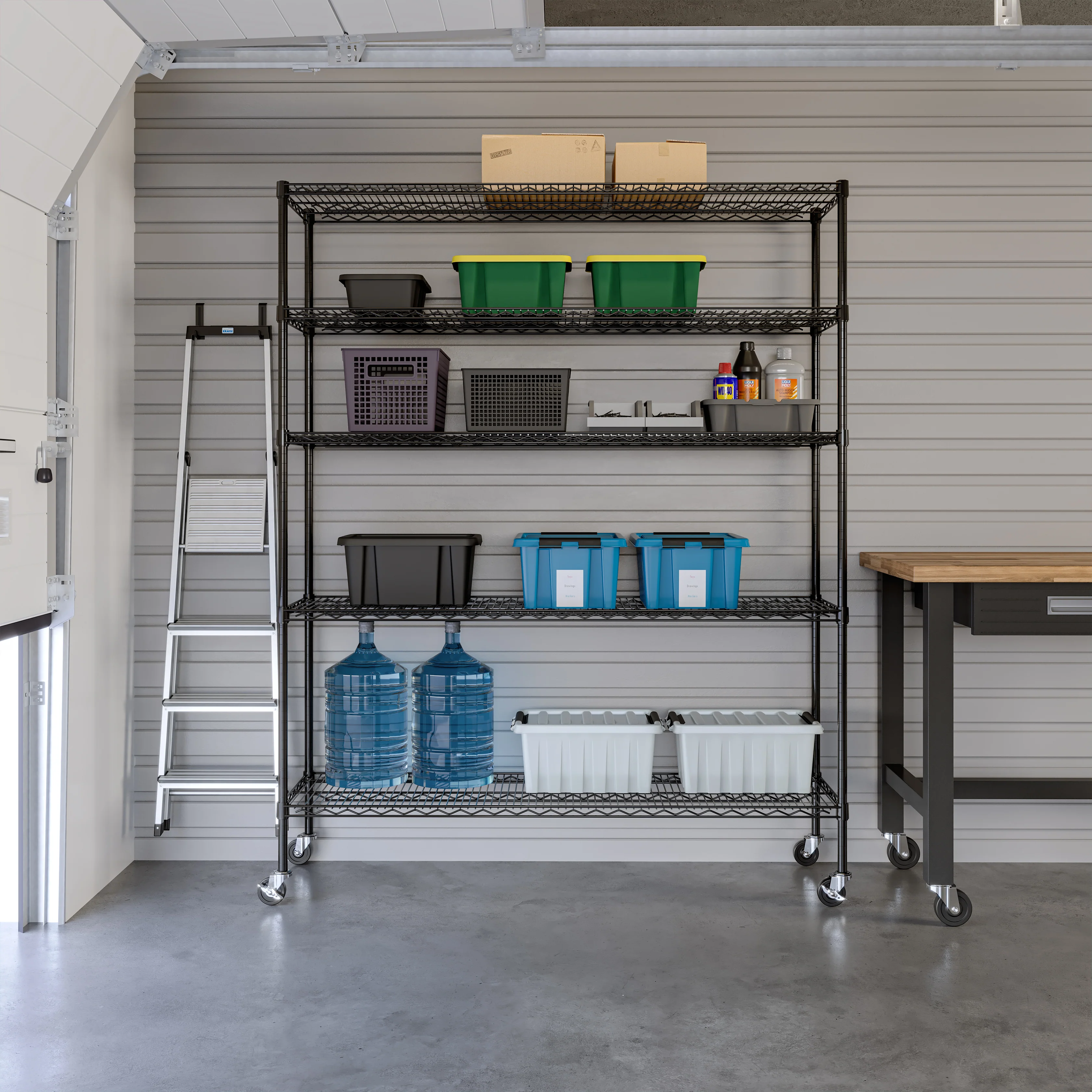 UltraDurable® 5-Tier NSF-Certified Steel Shelving - Image 20