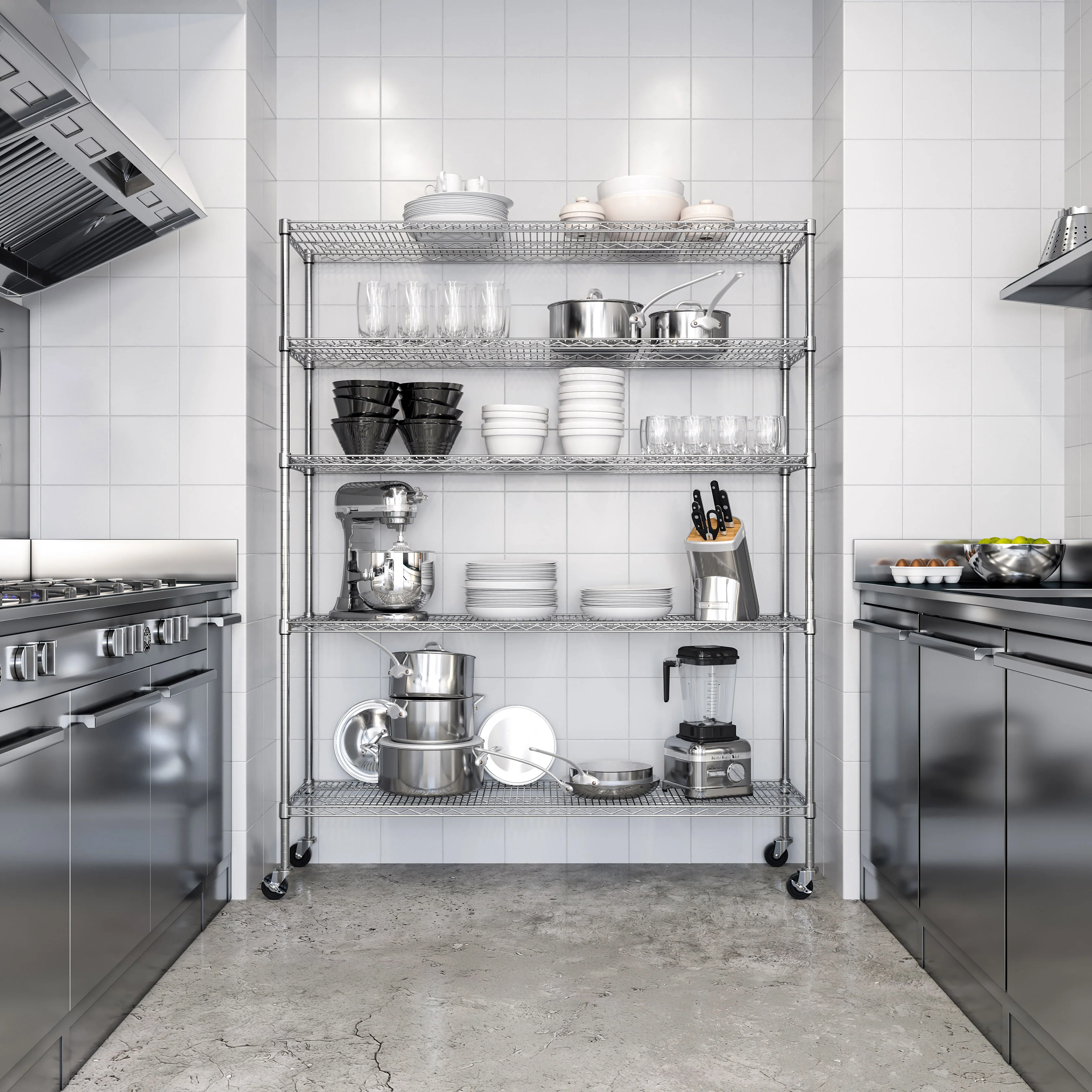 UltraDurable® 5-Tier NSF-Certified Steel Shelving - Image 21