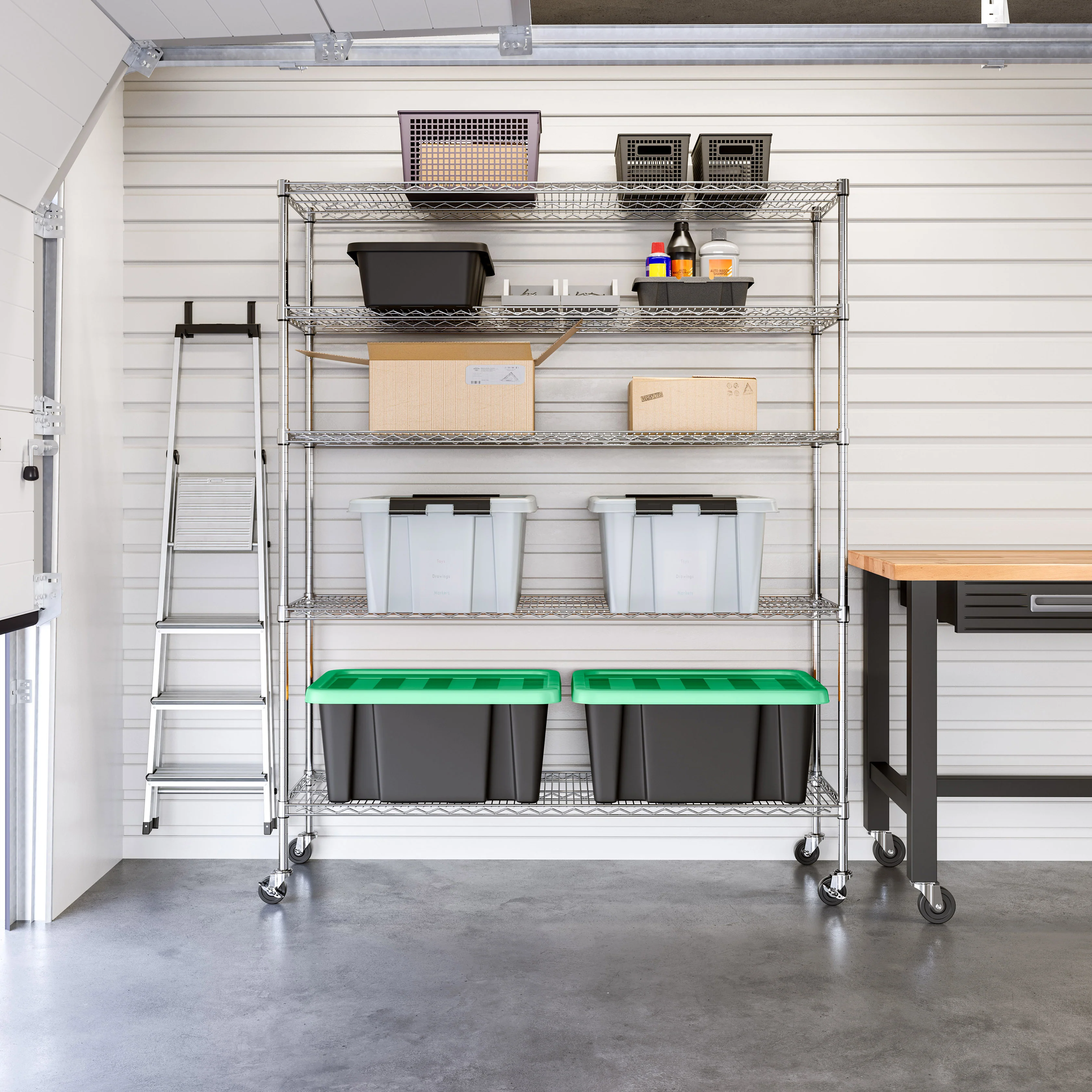 UltraDurable® 5-Tier NSF-Certified Steel Shelving - Image 23