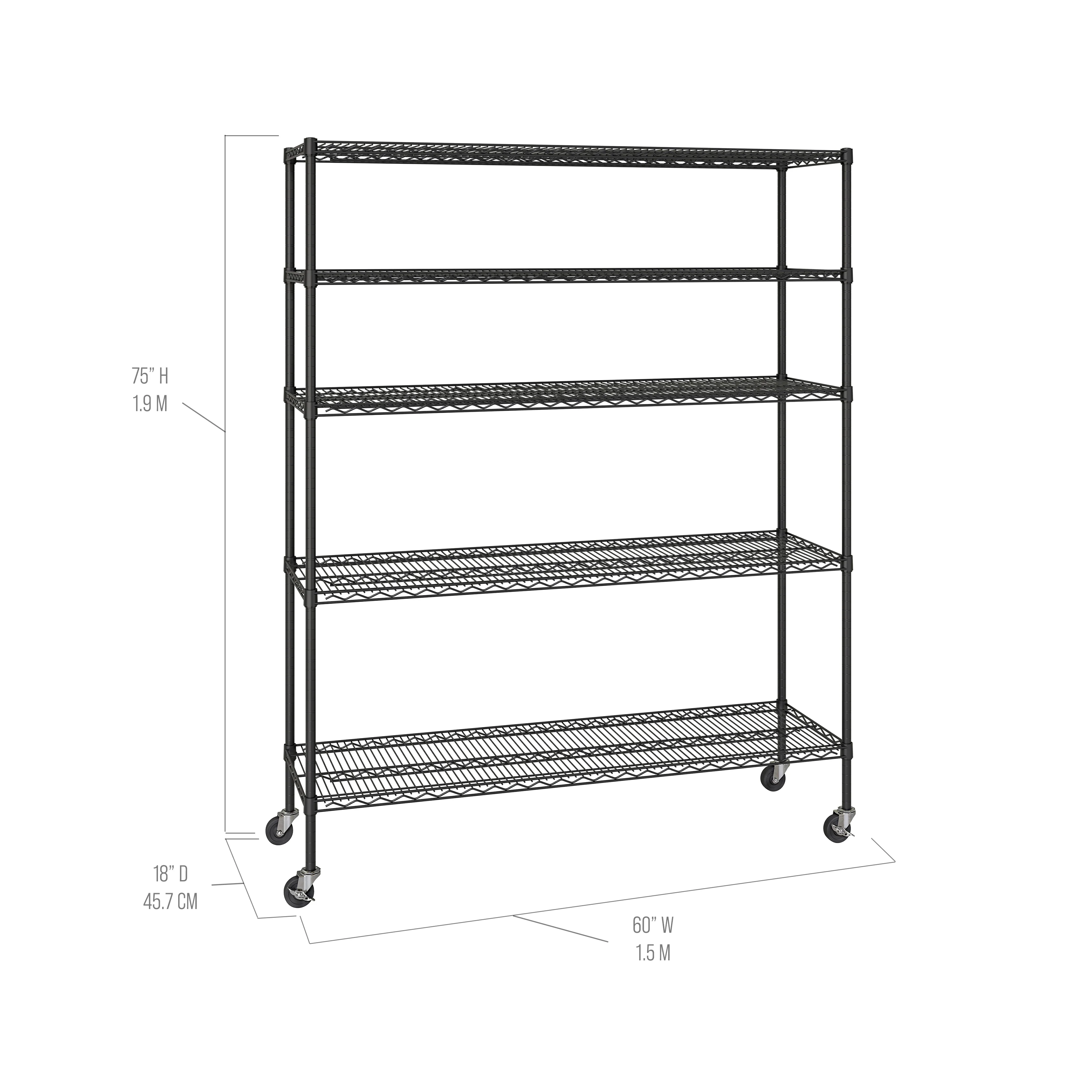 UltraDurable® 5-Tier NSF-Certified Steel Shelving - Image 24